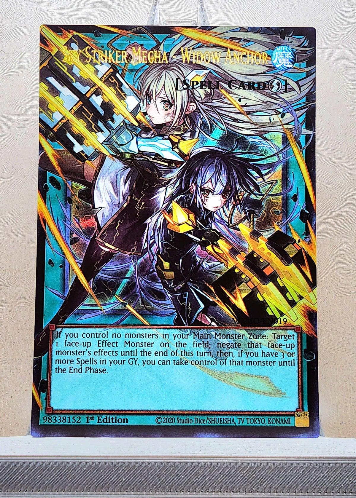 Yugioh! 1x Sky Striker Mecha - Widow Anchor Extended Art (MAMO - Ultra Rare) 1st Edition