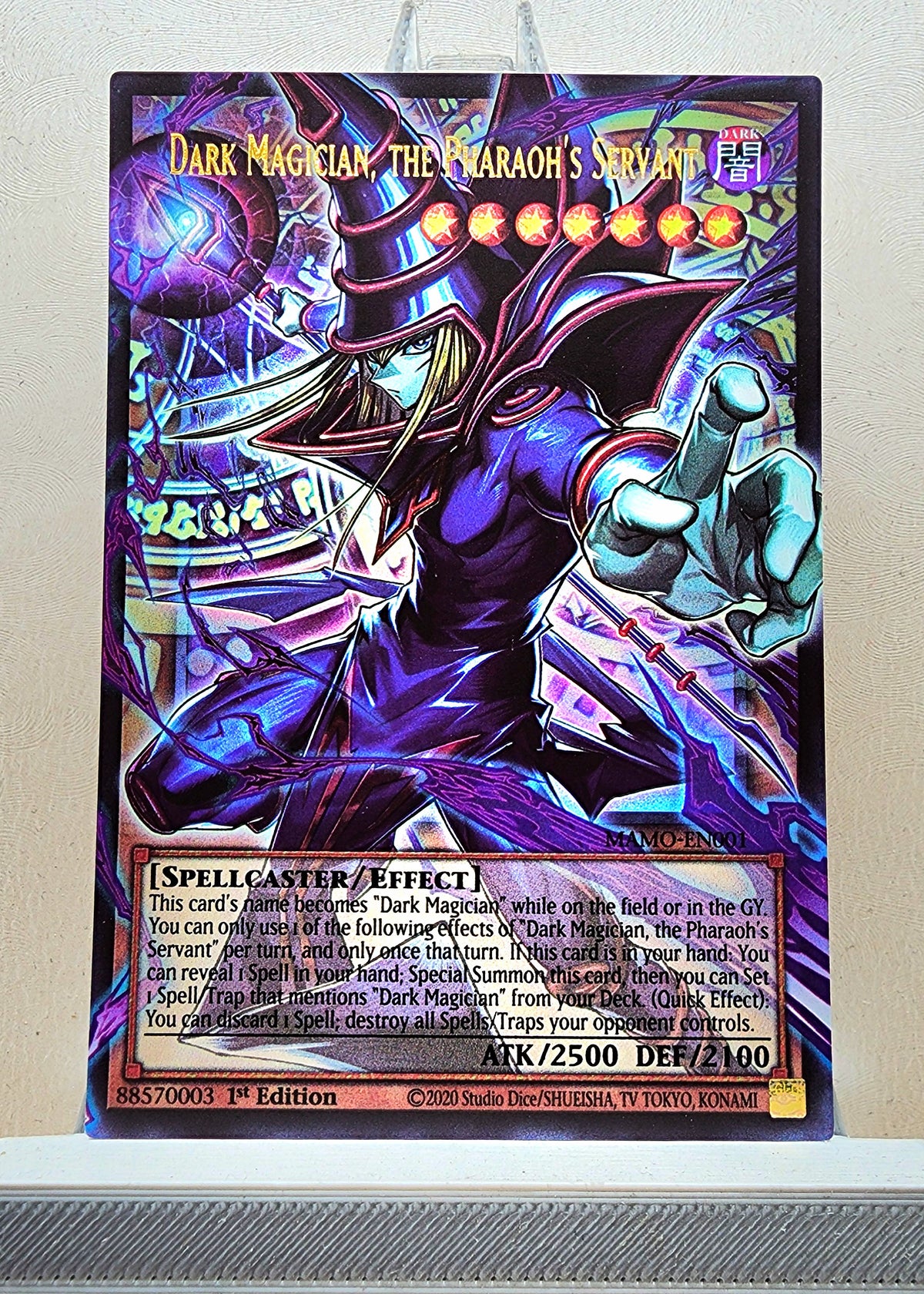 Yugioh! 1x Dark Magician, the Pharaoh's Servant Extended Art (MAMO - Ultra Rare) 1st Edition