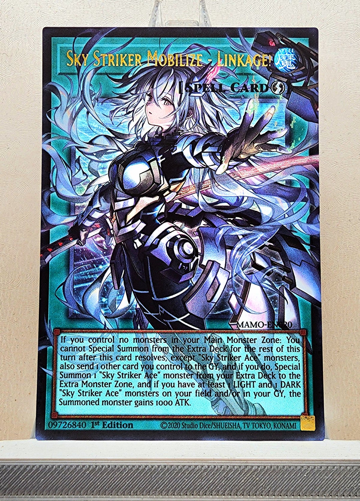 Yugioh! 1x Sky Striker Mobilize - Linkage Extended Art (MAMO - Ultra Rare) 1st Edition