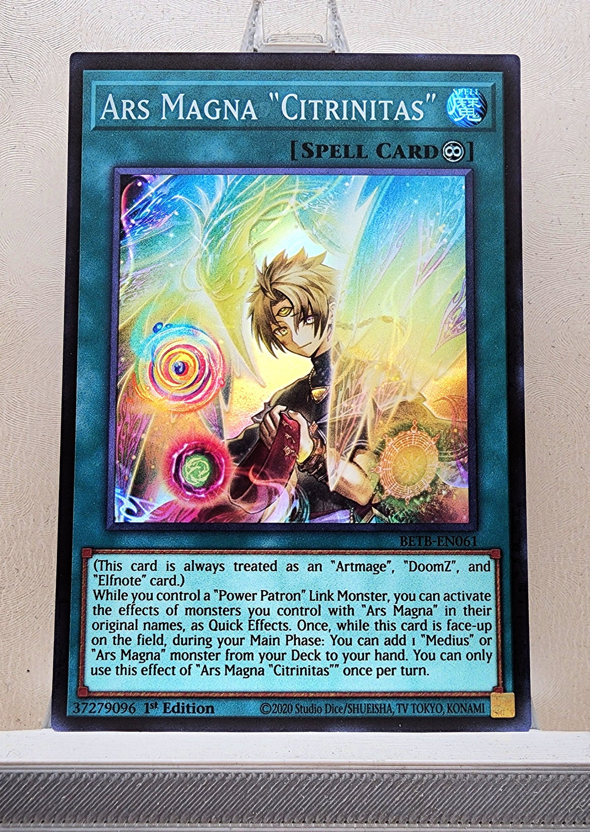 Yugioh! 1x Ars Magna Citrinitas (BETB - Super Rare) 1st Edition