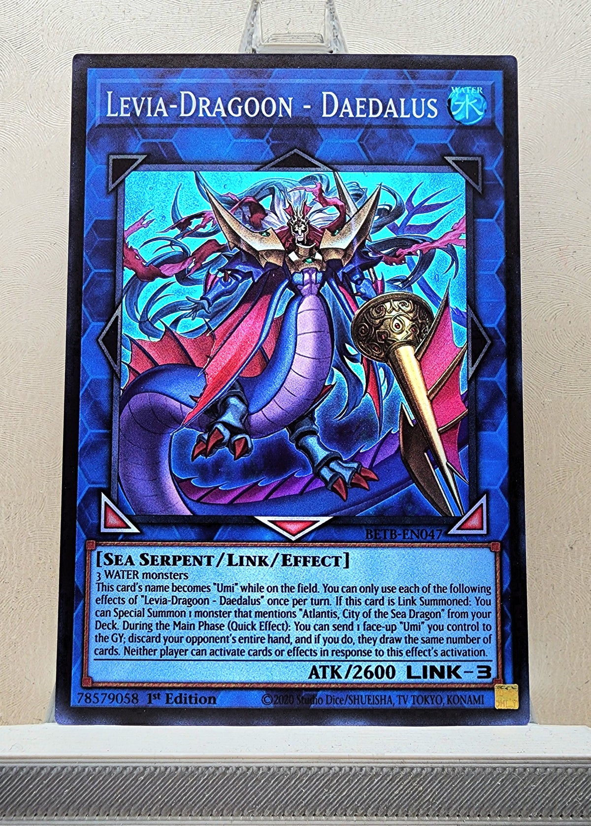 Yugioh! 1x Levia-Dragoon - Daedalus (BETB - Super Rare) 1st Edition