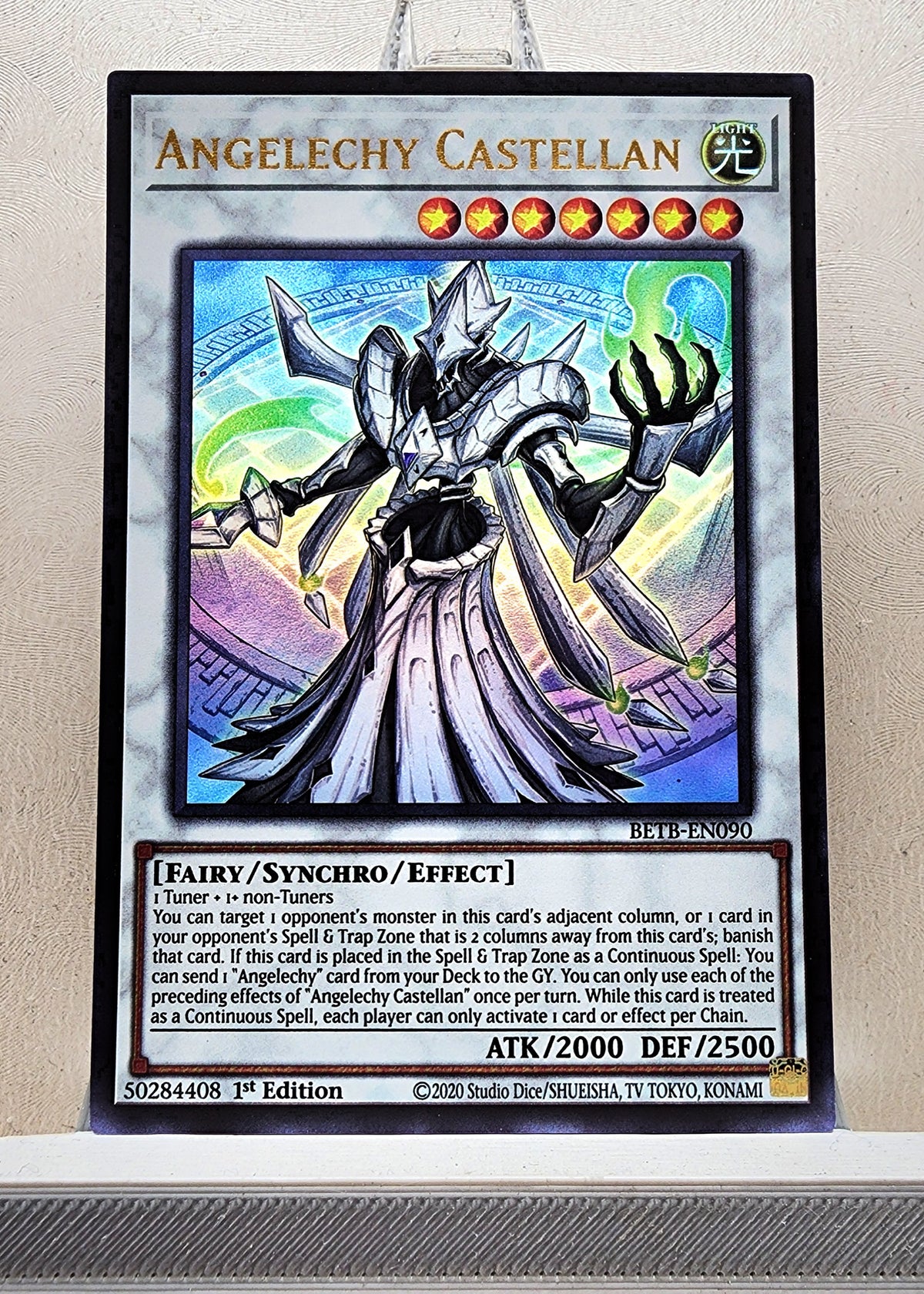 Yugioh! 1x Angelechy Castellan (BETB - Ultra Rare) 1st Edition