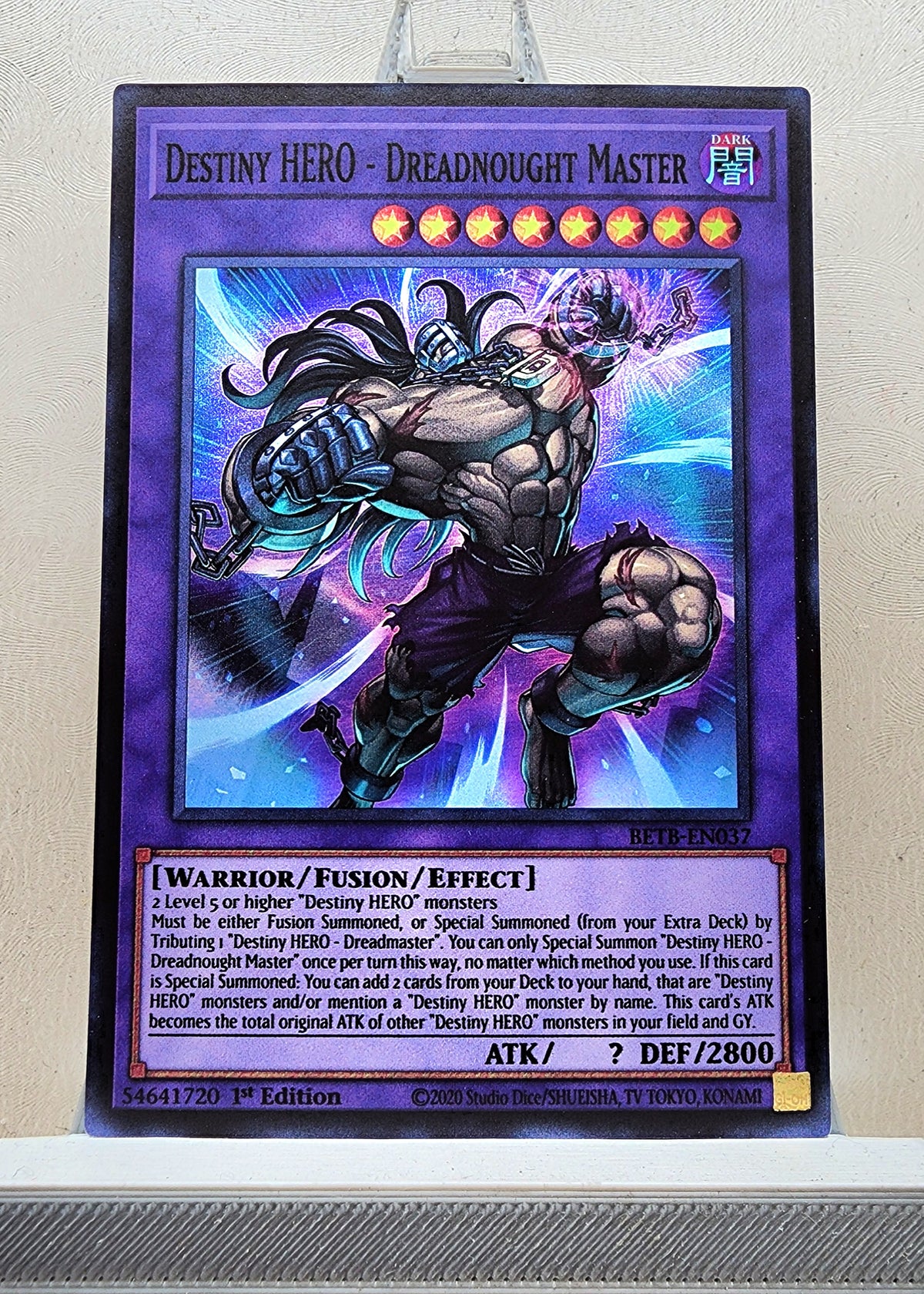 Yugioh! 1x Destiny HERO - Dreadnought Master (BETB - Super Rare) 1st Edition