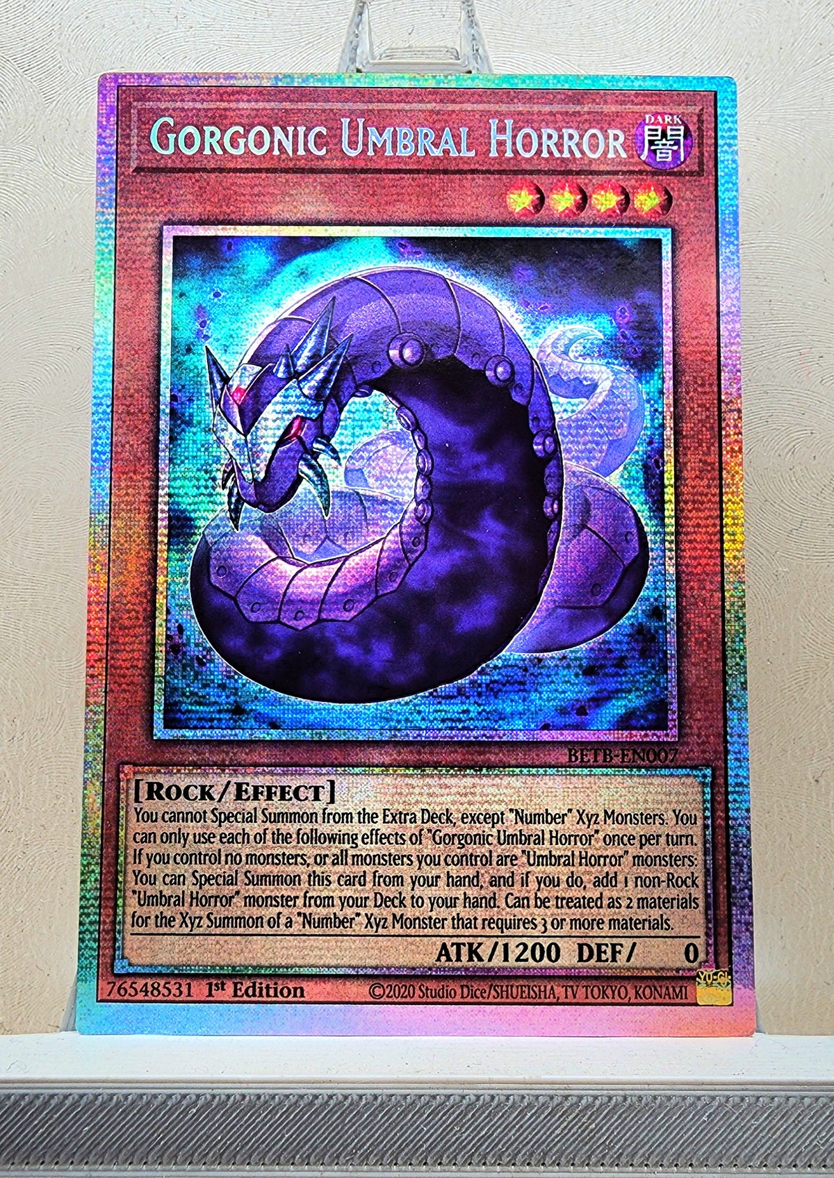 Yugioh! 1x Gorgonic Umbral Horror (BETB - Starlight Rare) 1st Edition