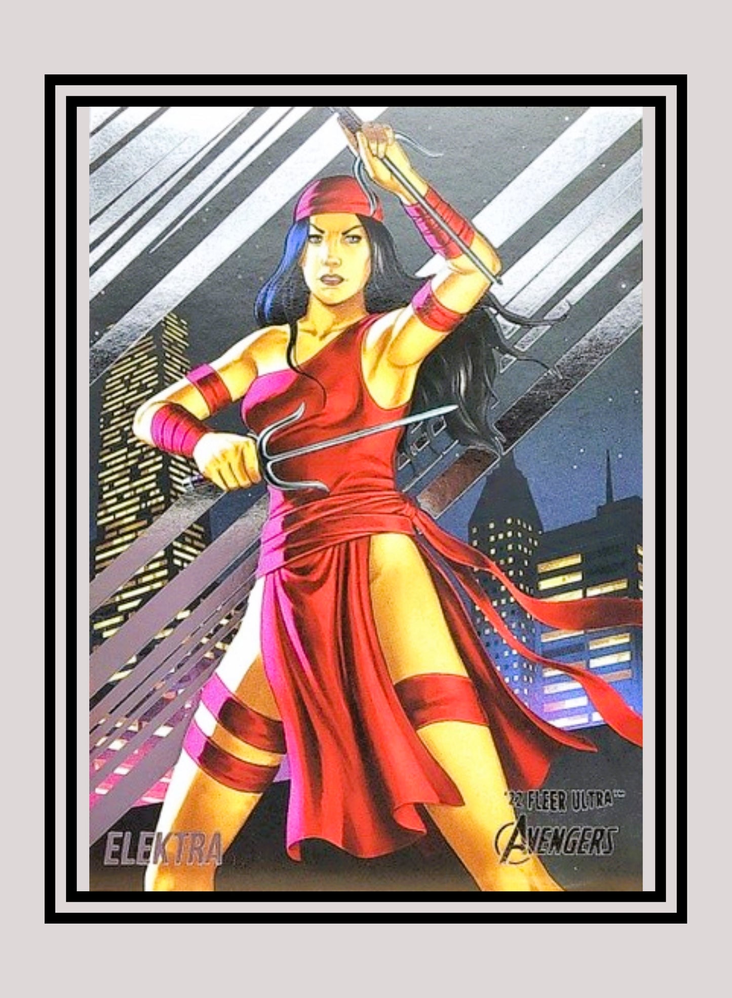 Marvel! 1x Elektra - Base (#20 - 2022 Fleer Ultra Avengers)