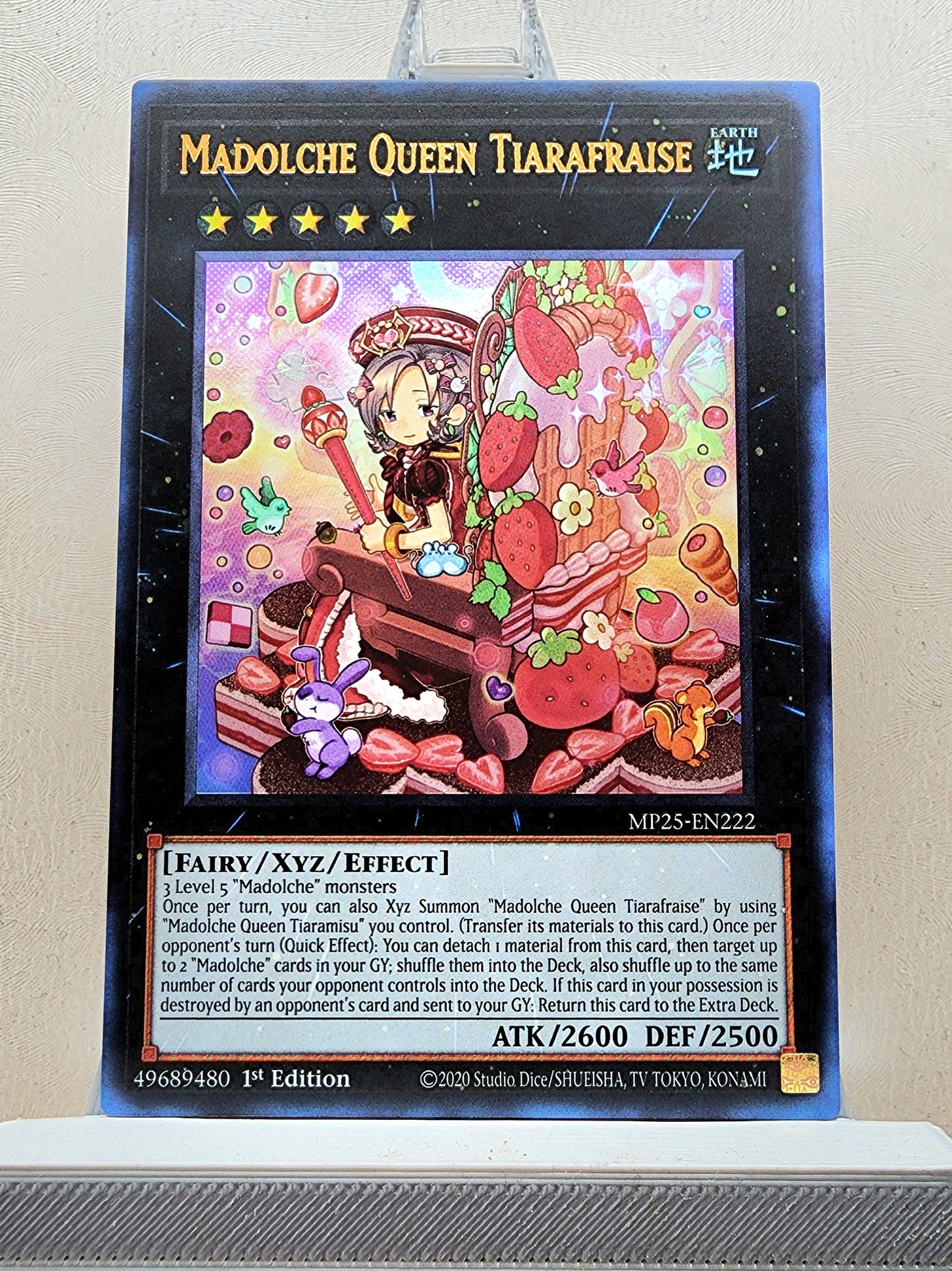 Yugioh! 1x Madolche Queen Tiarafraise (MP25 - Ultra Rare) 1st Edition