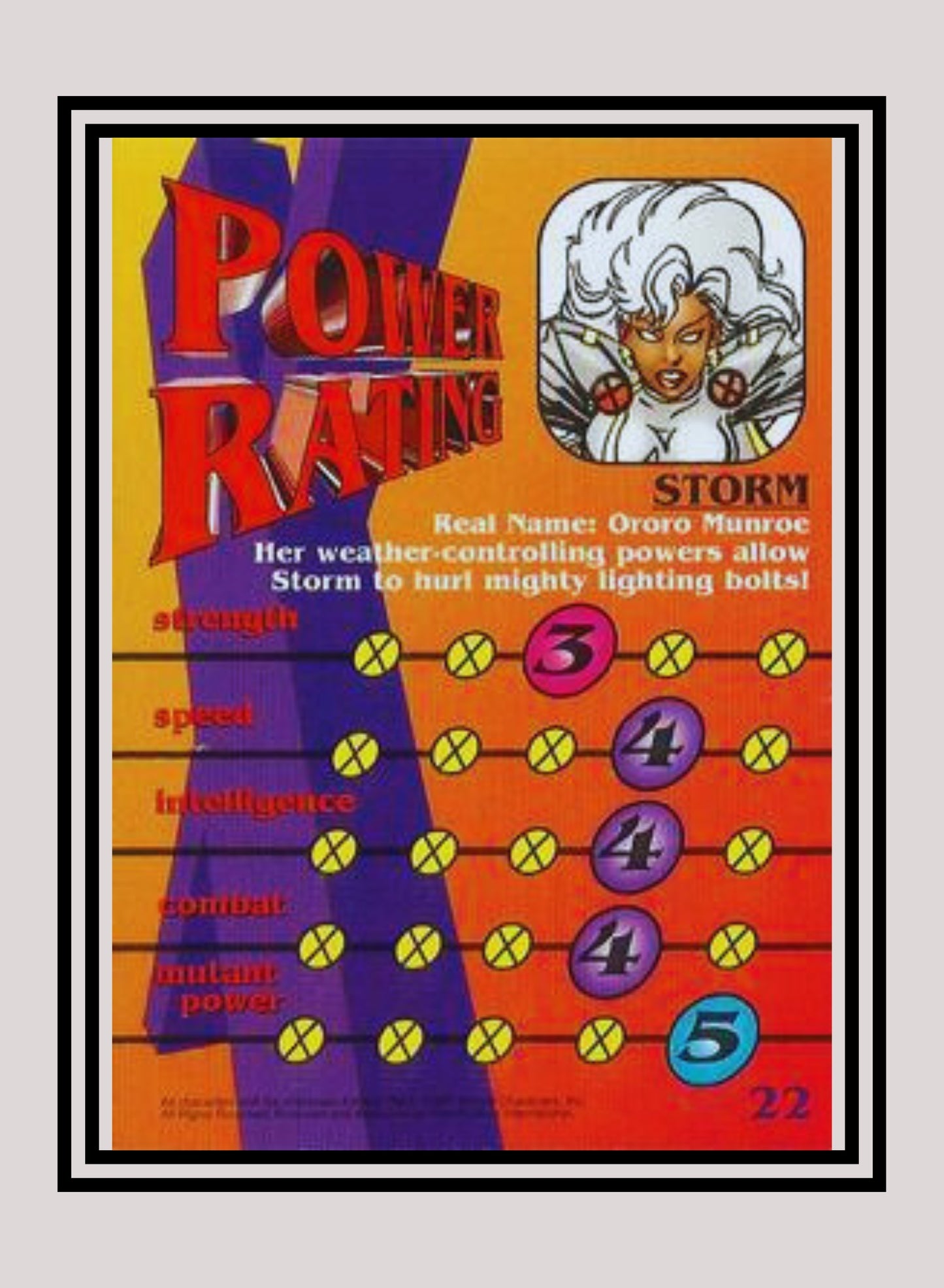 Marvel! 1x Storm - Base (#22 - 1997 Fleer X-Men International)