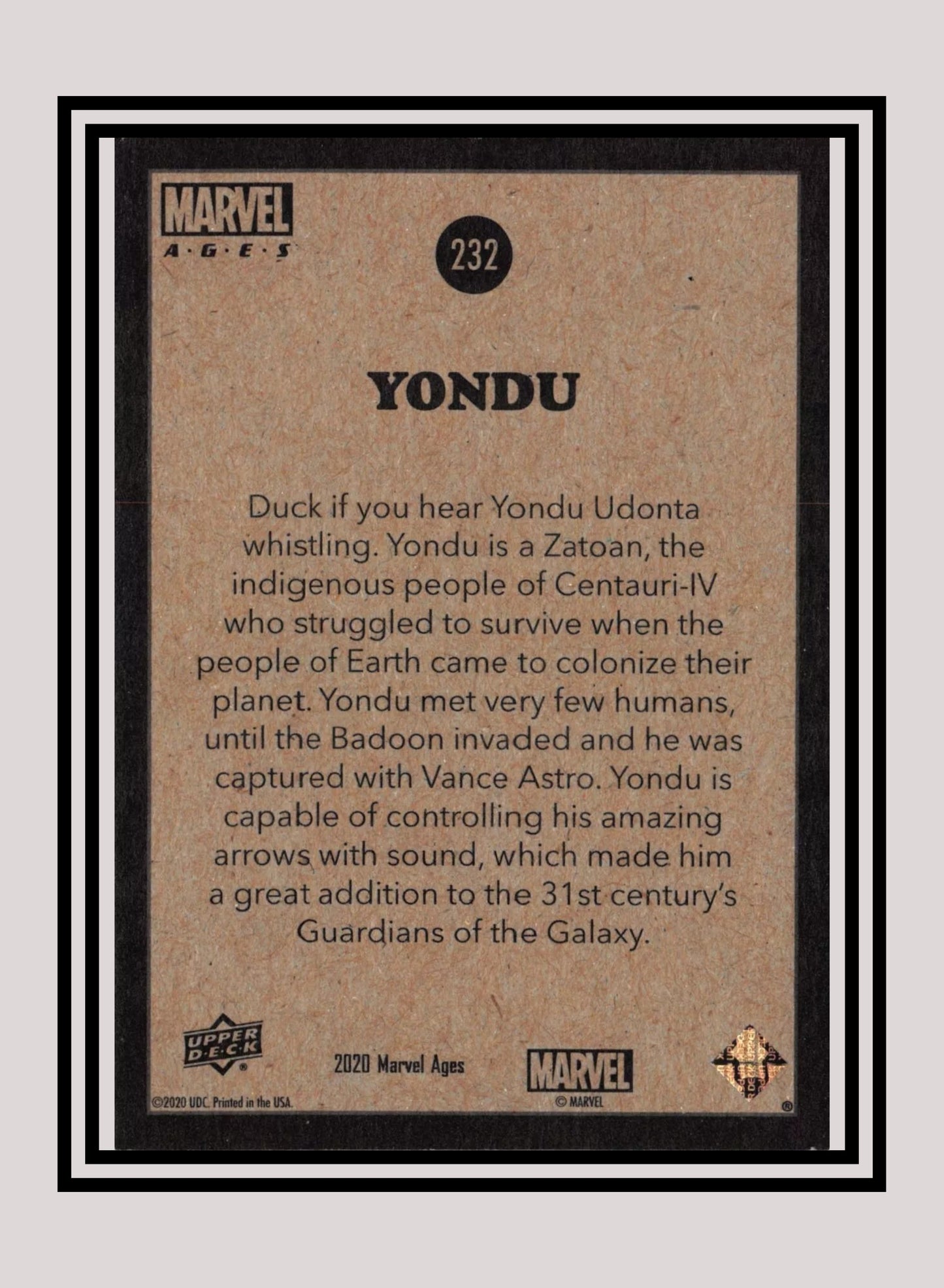 Marvel! 1x Yondu - Base (#232 - 2020 Upper Deck Marvel Ages)