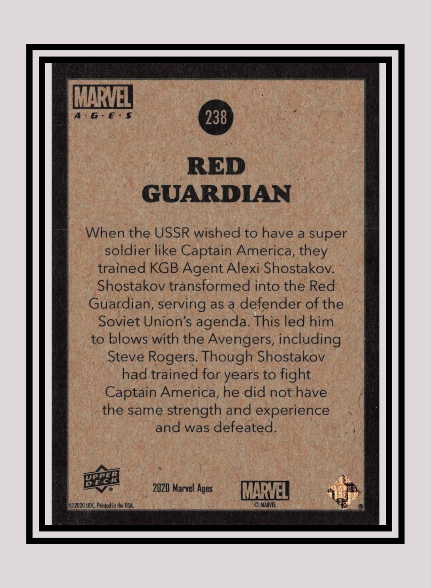Marvel! 1x Red Guardian - Base (#238 - 2020 Upper Deck Marvel Ages)