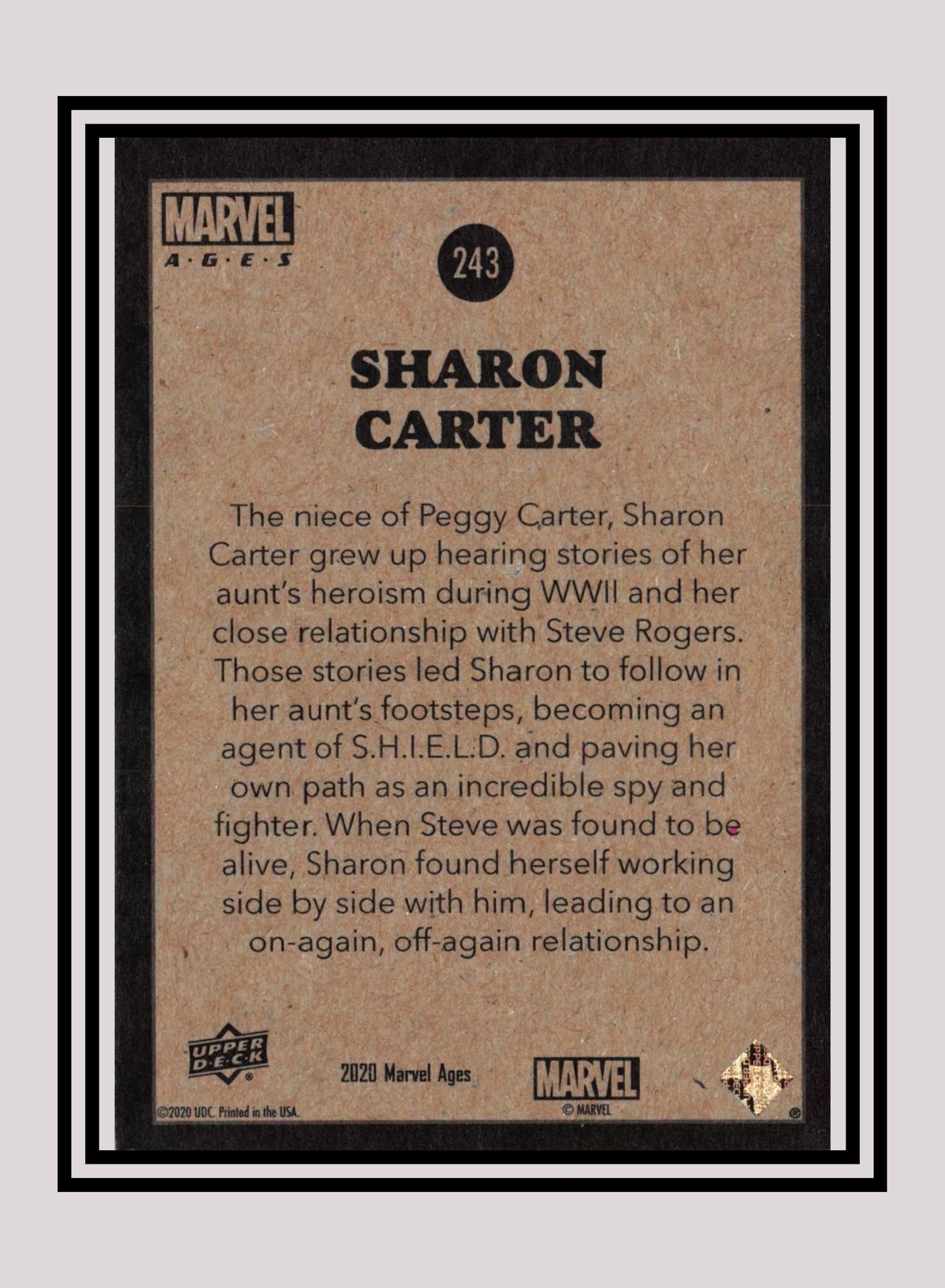 Marvel! 1x Sharon Carter - Base (#243 - 2020 Upper Deck Marvel Ages)
