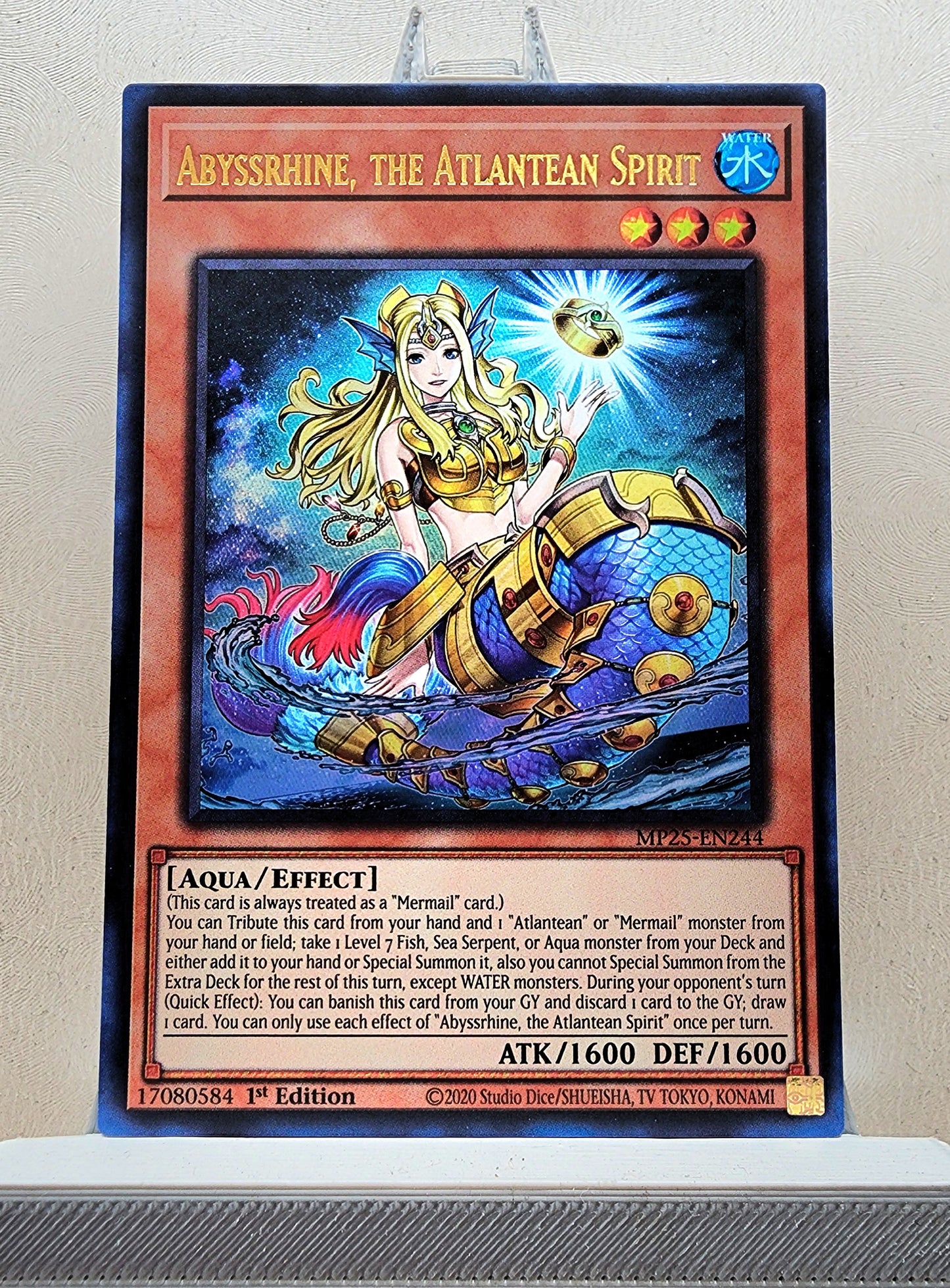 Yugioh! 1x Abyssrhine, the Atlantean Spirit (MP25 - Ultra Rare) 1st Edition