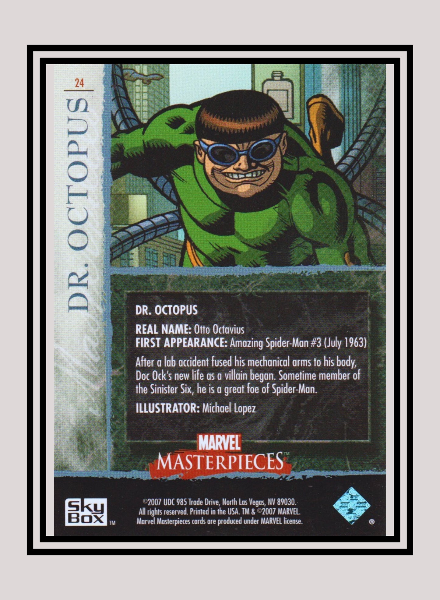 Marvel! 1x Dr. Octopus - Base (#24 - 2007 Upper Deck Marvel Masterpieces)