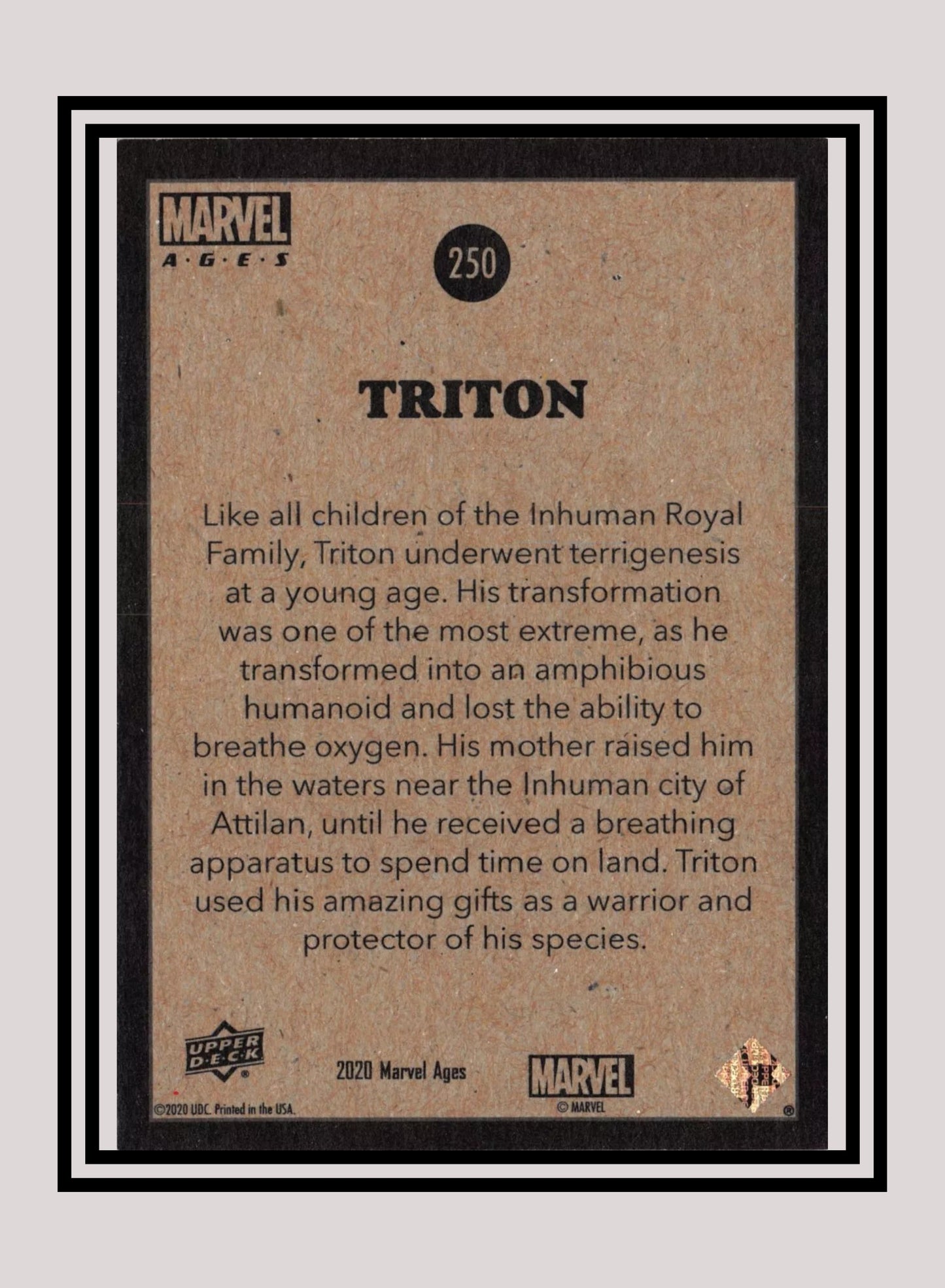 Marvel! 1x Triton - Base (#250 - 2020 Upper Deck Marvel Ages)