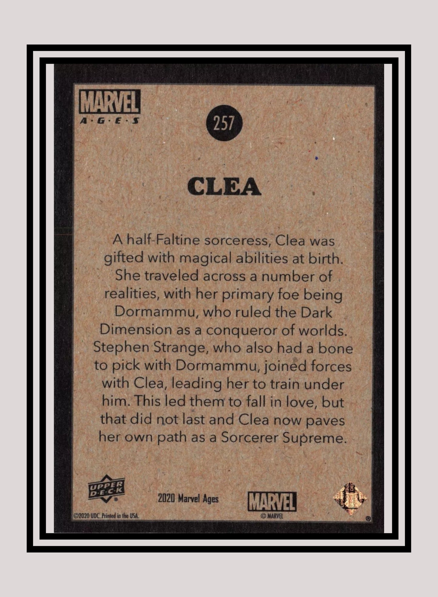 Marvel! 1x Clea - Base (#257 - 2020 Upper Deck Marvel Ages)
