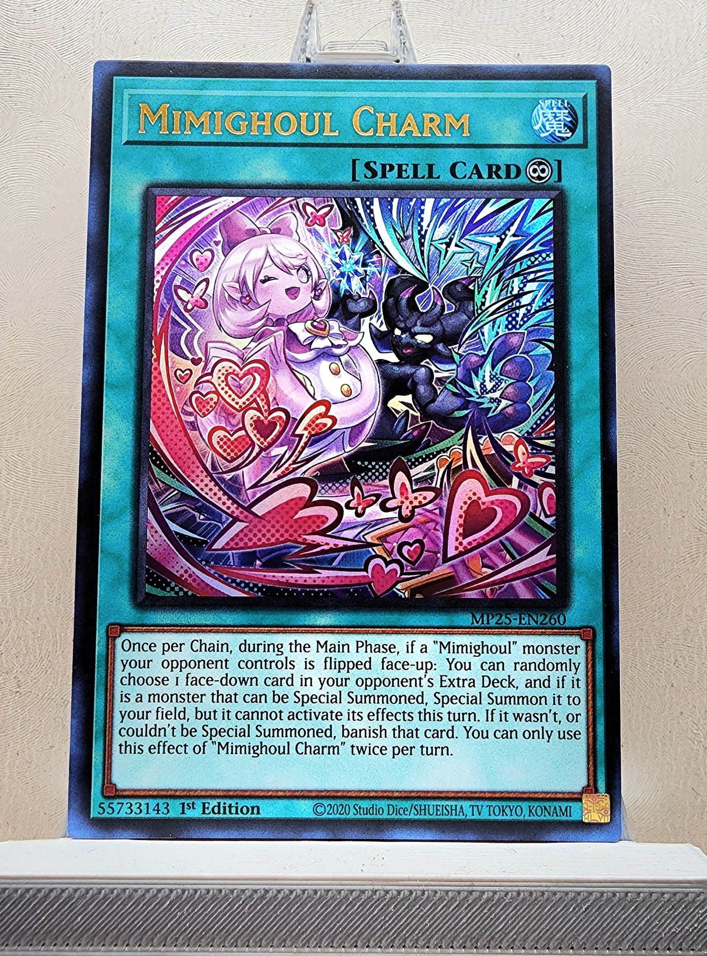 Yugioh! 1x Mimighoul Charm (MP25 - Ultra Rare) 1st Edition