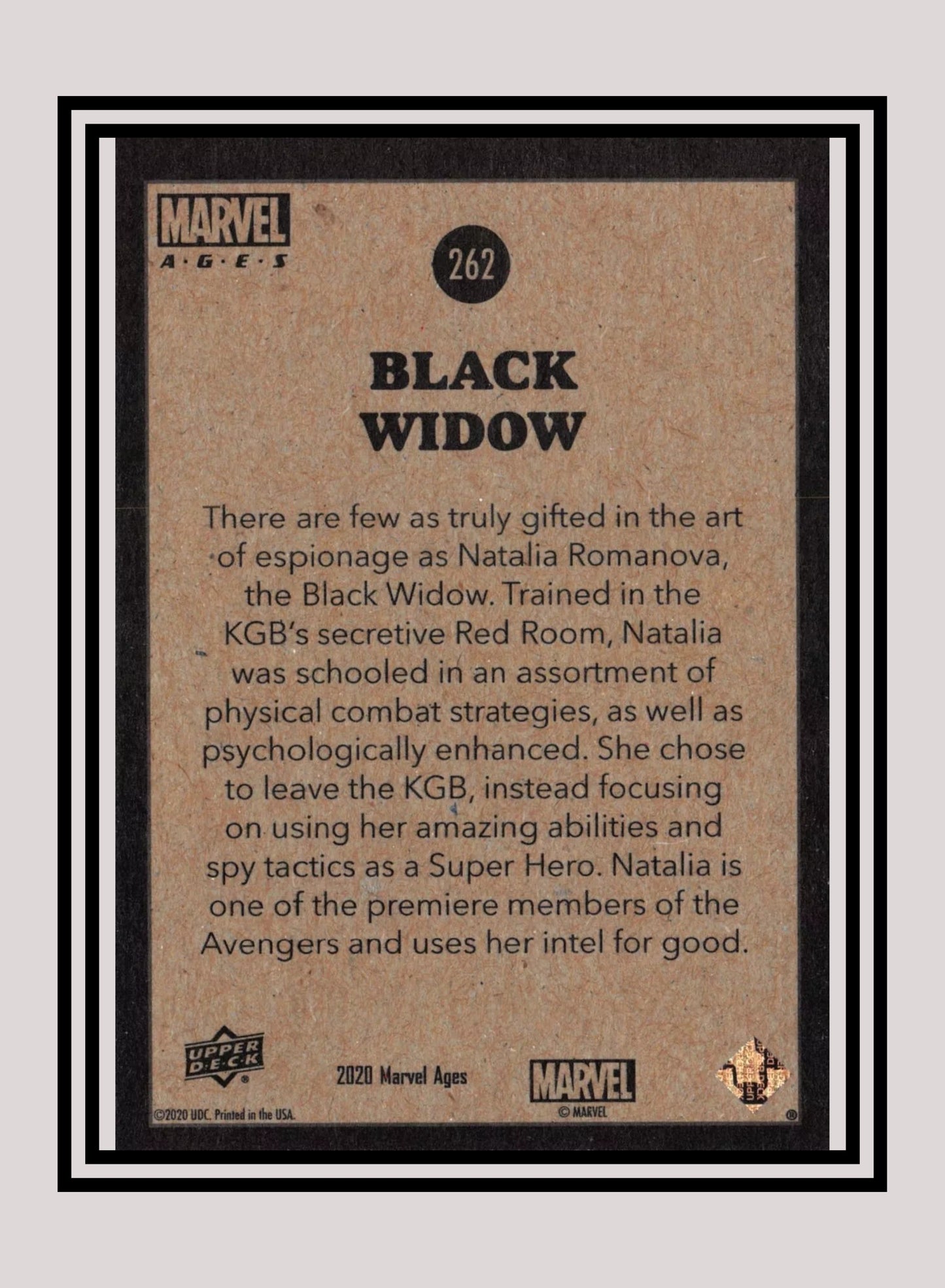 Marvel! 1x Black Widow - Base (#262 - 2020 Upper Deck Marvel Ages)