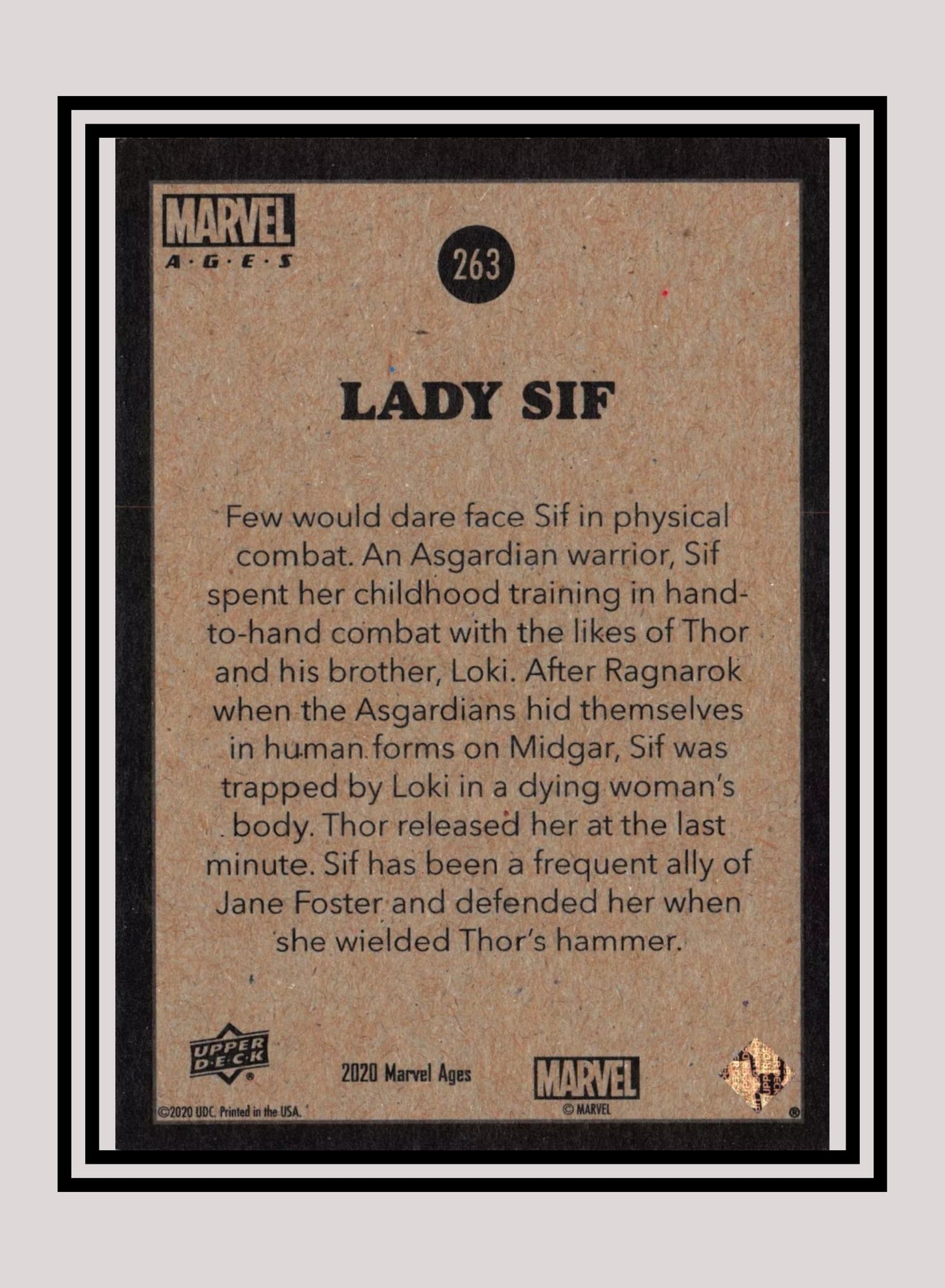 Marvel! 1x Lady Sif - Base (#263 - 2020 Upper Deck Marvel Ages)