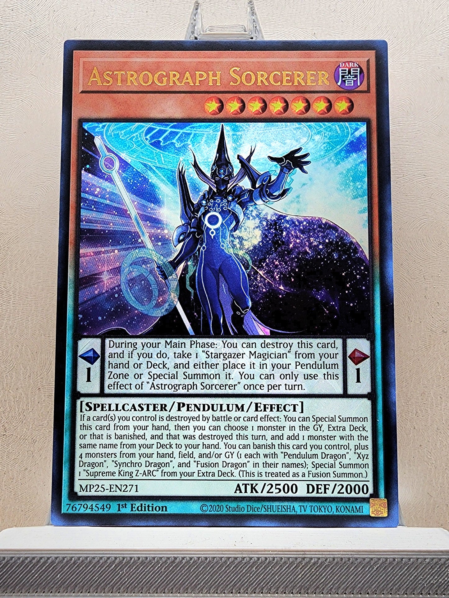 Yugioh! 1x Astrograph Sorcerer (MP25 - Ultra Rare) 1st Edition