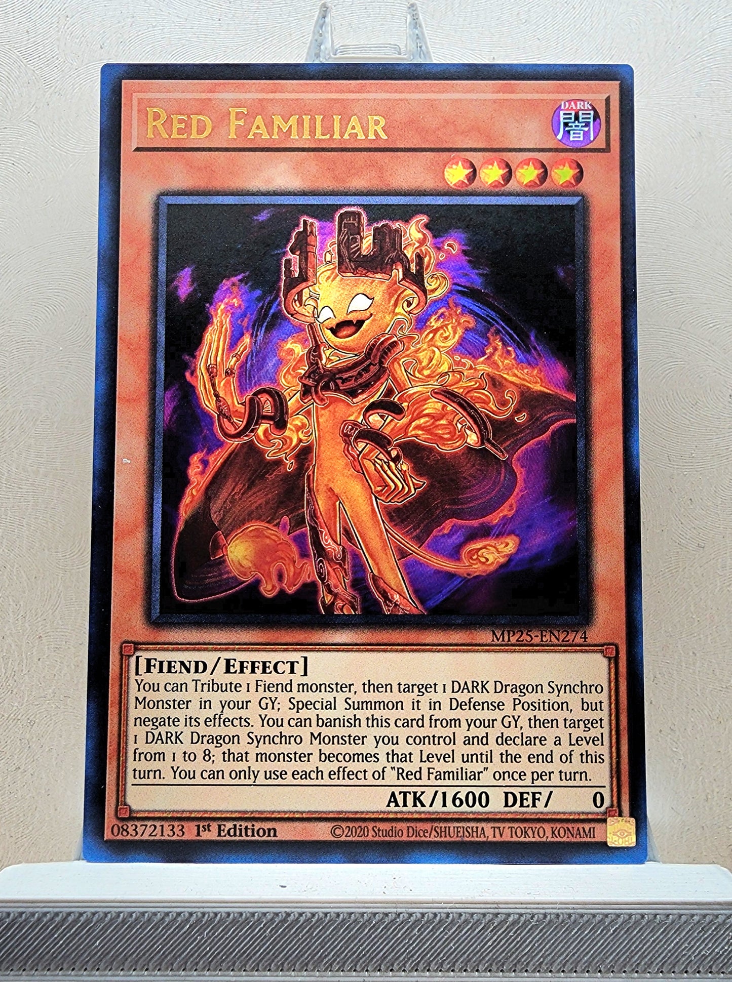 Yugioh! 1x Red Familiar (MP25 - Ultra Rare) 1st Edition