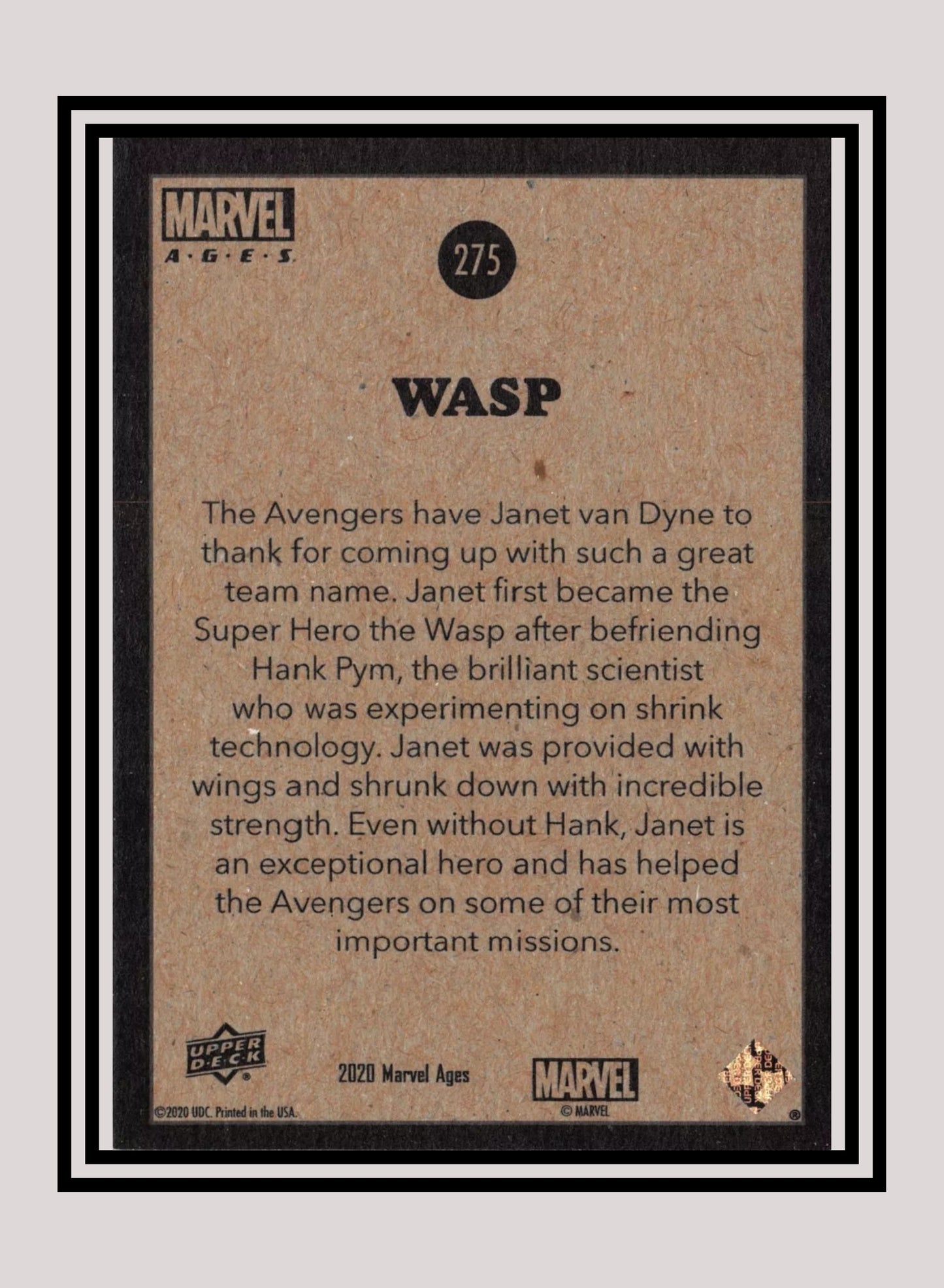 Marvel! 1x Wasp - Base (#275 - 2020 Upper Deck Marvel Ages)