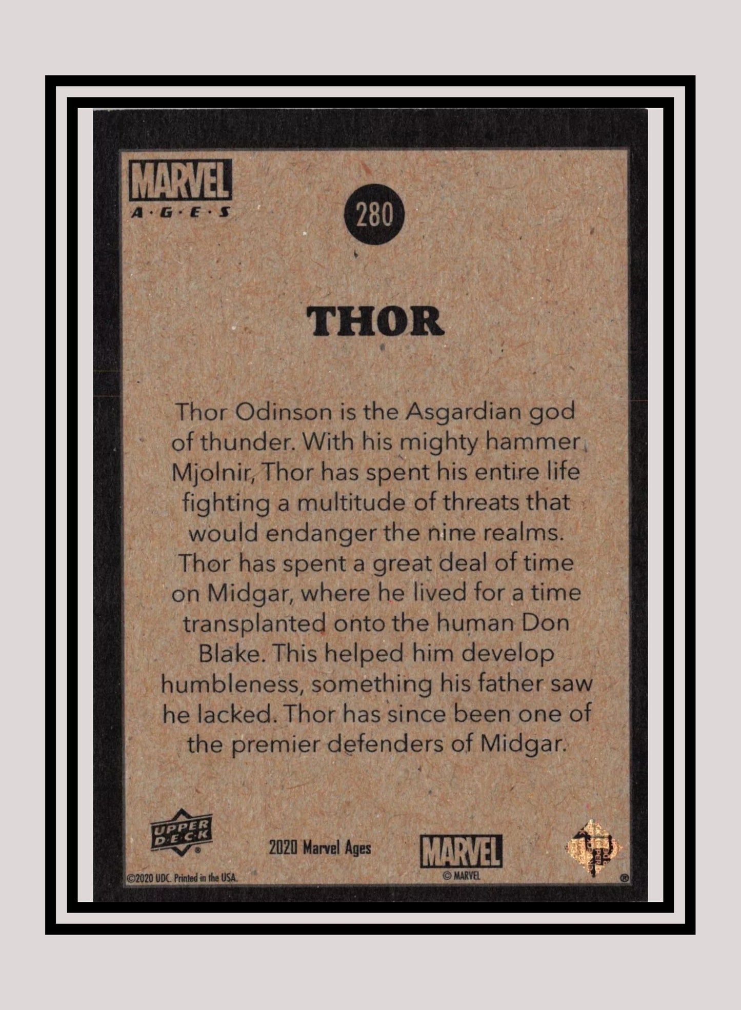 Marvel! 1x Thor - Base (#280 - 2020 Upper Deck Marvel Ages)
