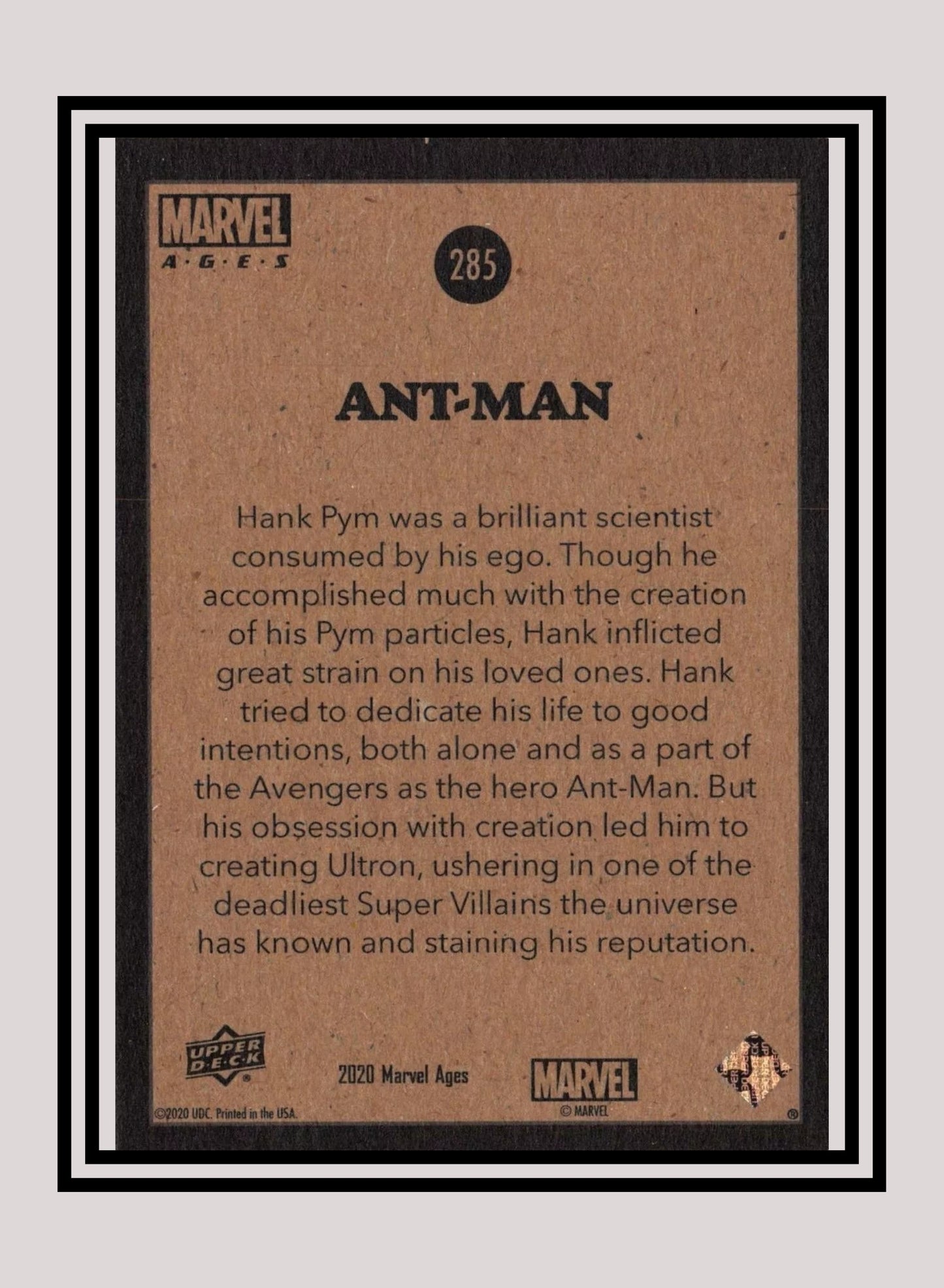 Marvel! 1x Ant-Man - Base (#285 - 2020 Upper Deck Marvel Ages)