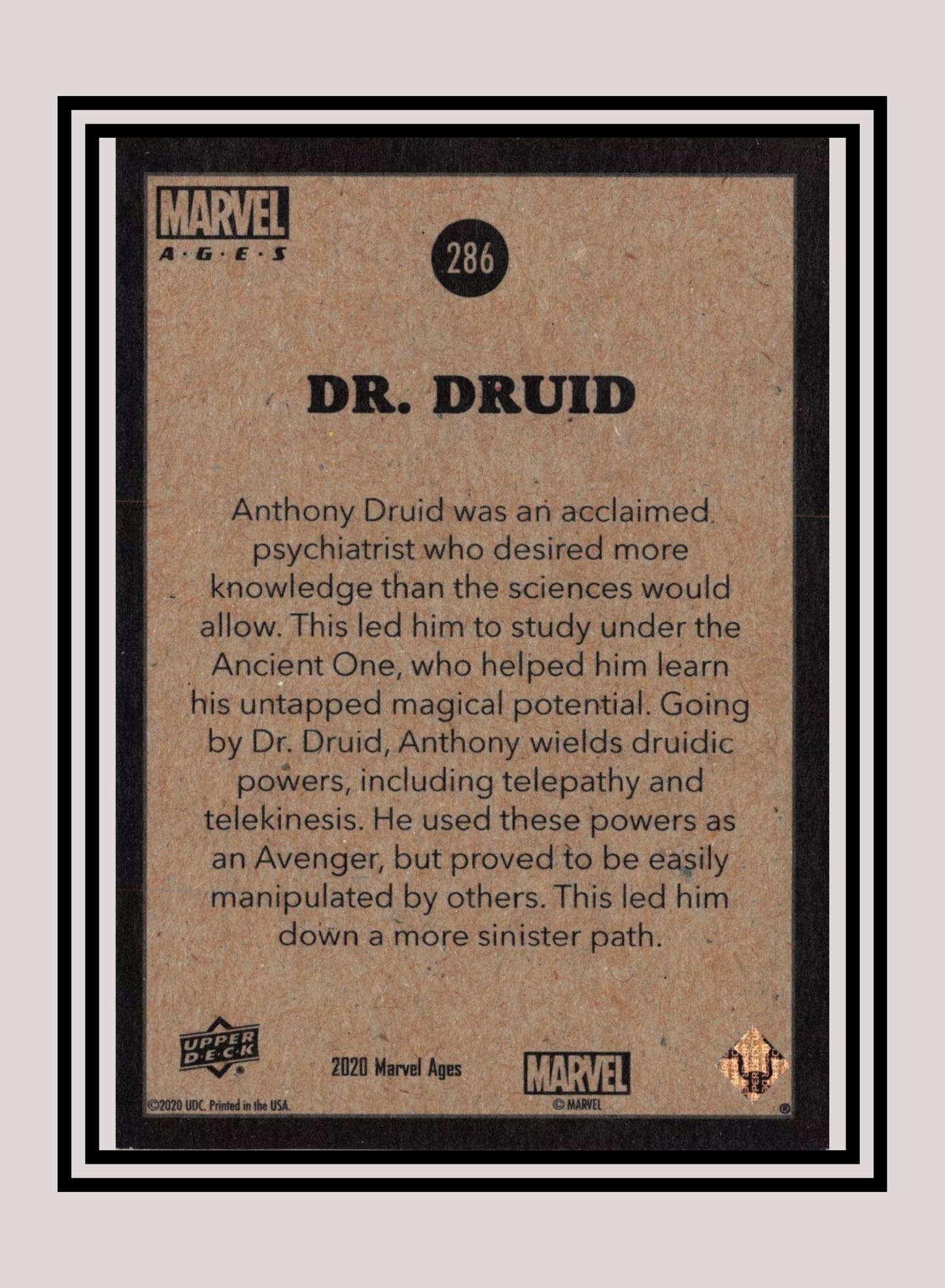 Marvel! 1x Dr. Druid - Base (#286 - 2020 Upper Deck Marvel Ages)