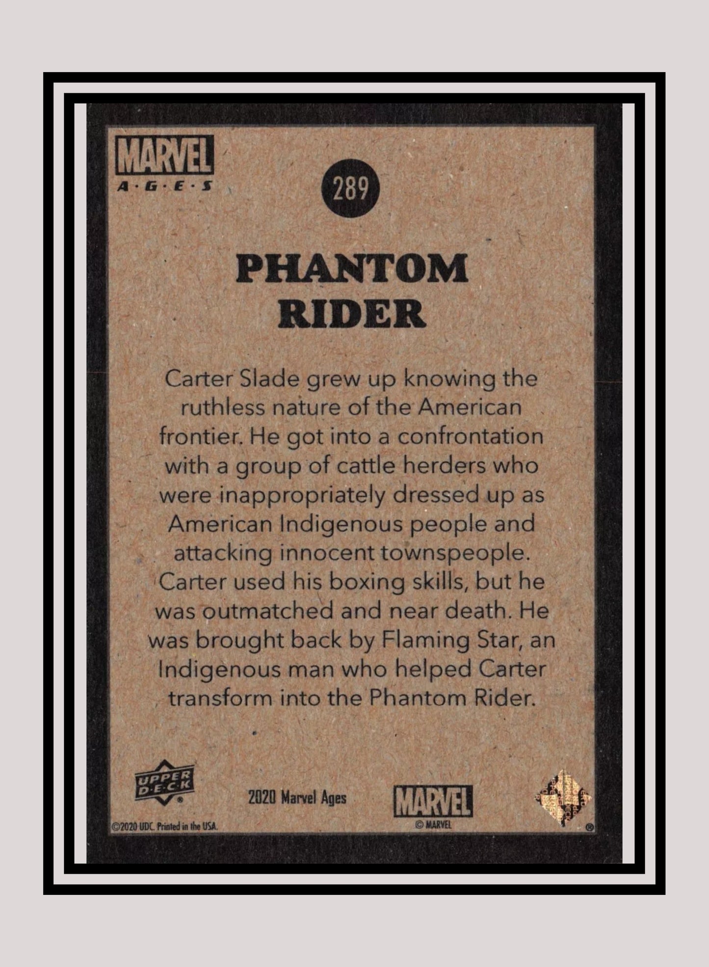 Marvel! 1x Phantom Rider - Base (#289 - 2020 Upper Deck Marvel Ages)