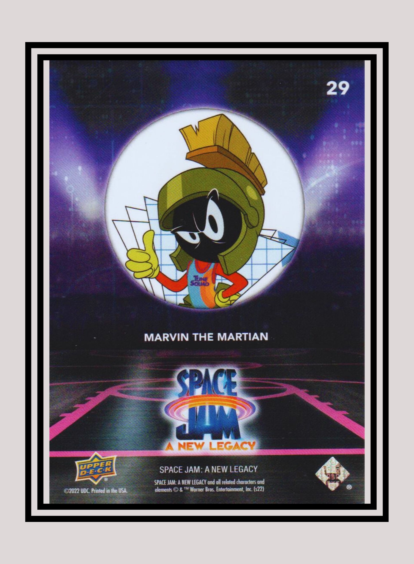 1x Marvin the Martian - Base/Blue Parallel (#29 - 2021 Upper Deck Space Jam: A New Legacy)