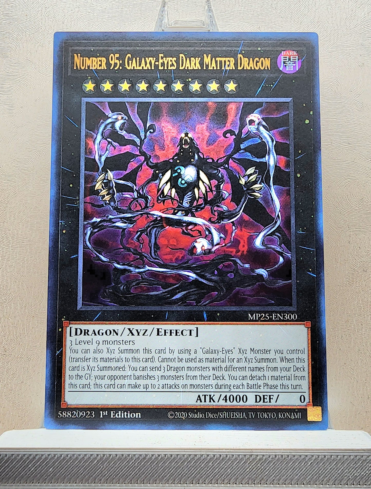 Yugioh! 1x Number 95: Galaxy-Eyes Dark Matter Dragon (MP25 - Ultra Rare) 1st Edition