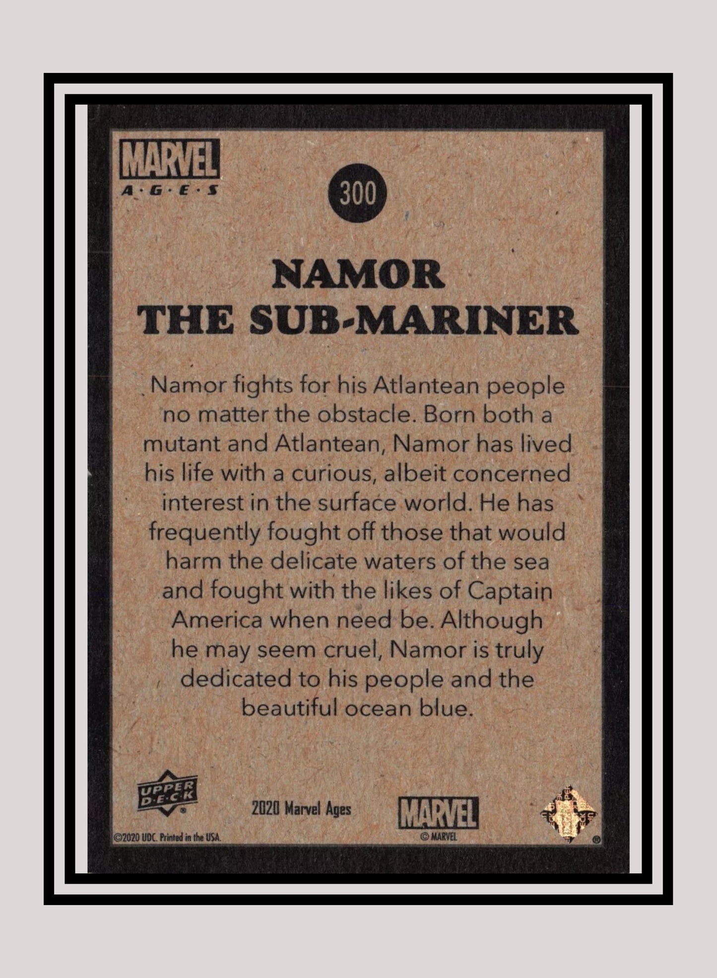 Marvel! 1x Namor The Sub-Mariner - Base (#300 - 2020 Upper Deck Marvel Ages)