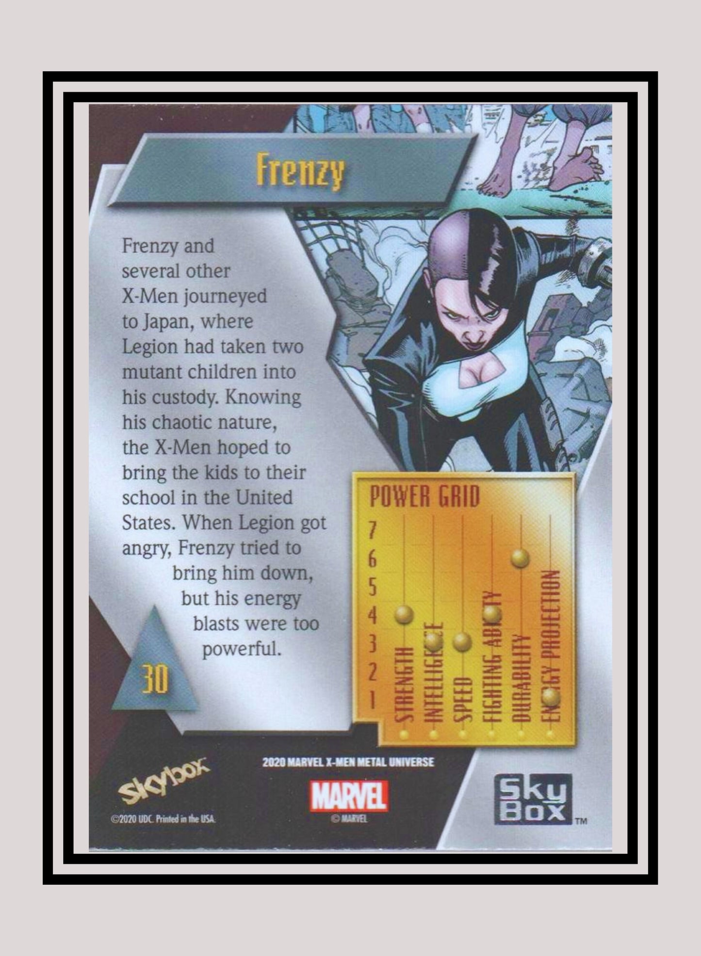 Marvel! 1x Frenzy - Base Low Series (#030 - 2021 Upper Deck X-Men Metal Universe)