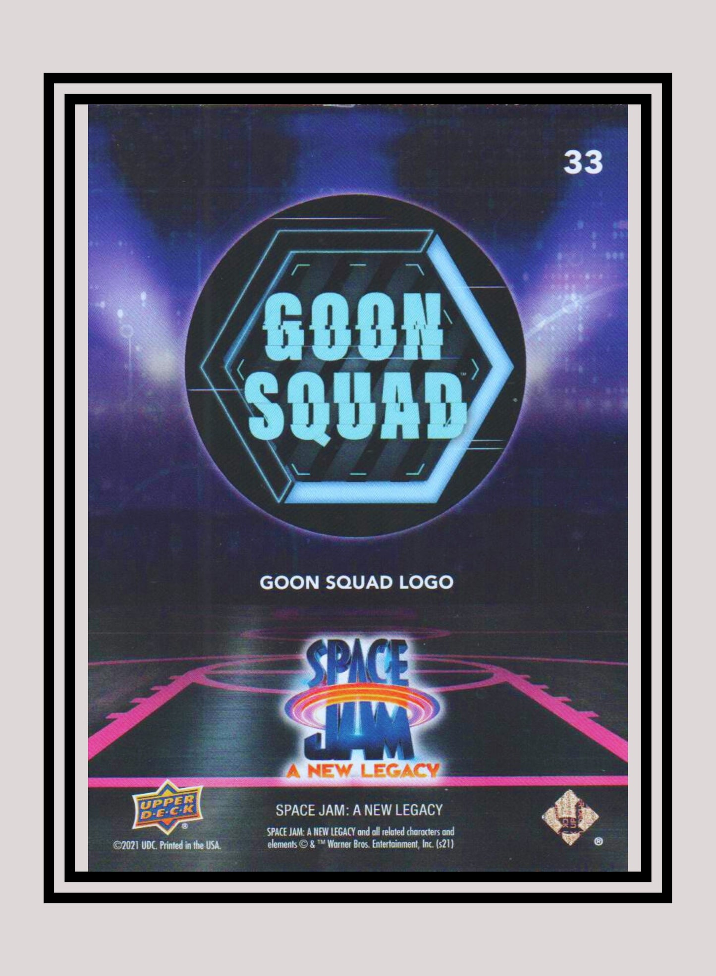 1x Goon Squad Logo - Base/Blue Parallel (#33 - 2021 Upper Deck Space Jam: A New Legacy)