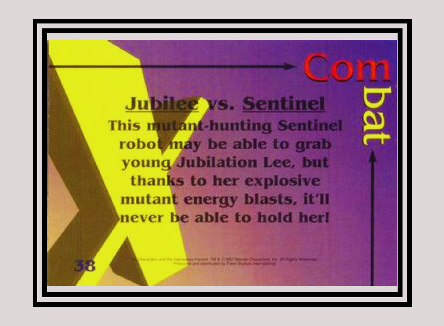 Marvel! 1x Jubilee vs. Sentinel - Base (#38 - 1997 Fleer X-Men International)