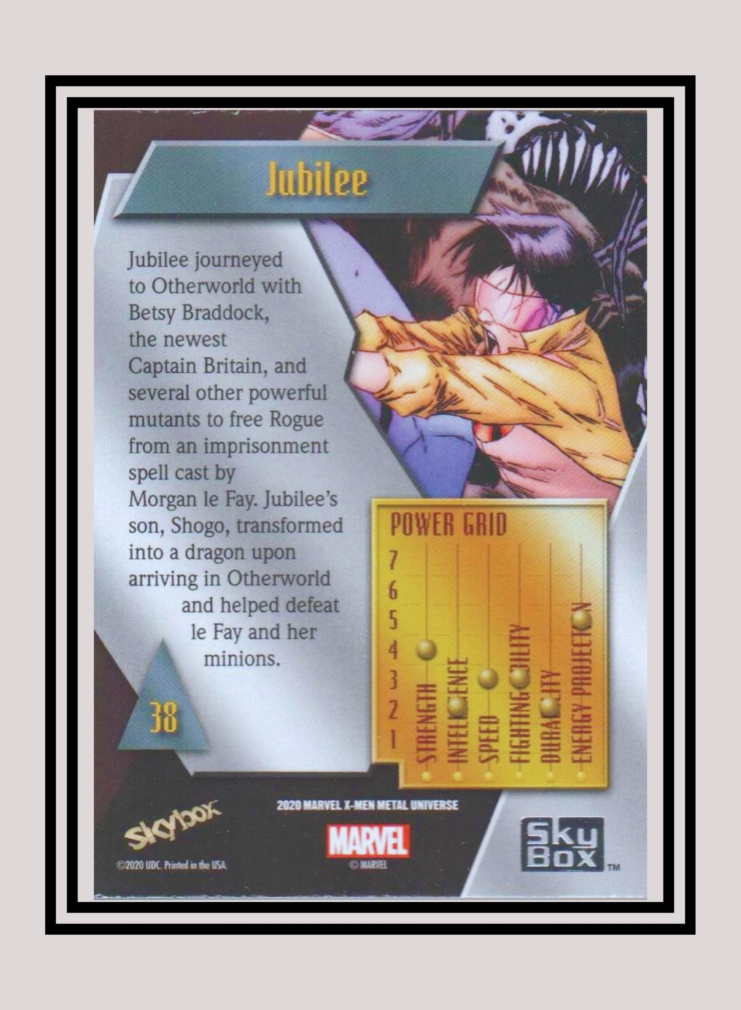 Marvel! 1x Jubilee - Base Low Series (#038 - 2021 Upper Deck X-Men Metal Universe)