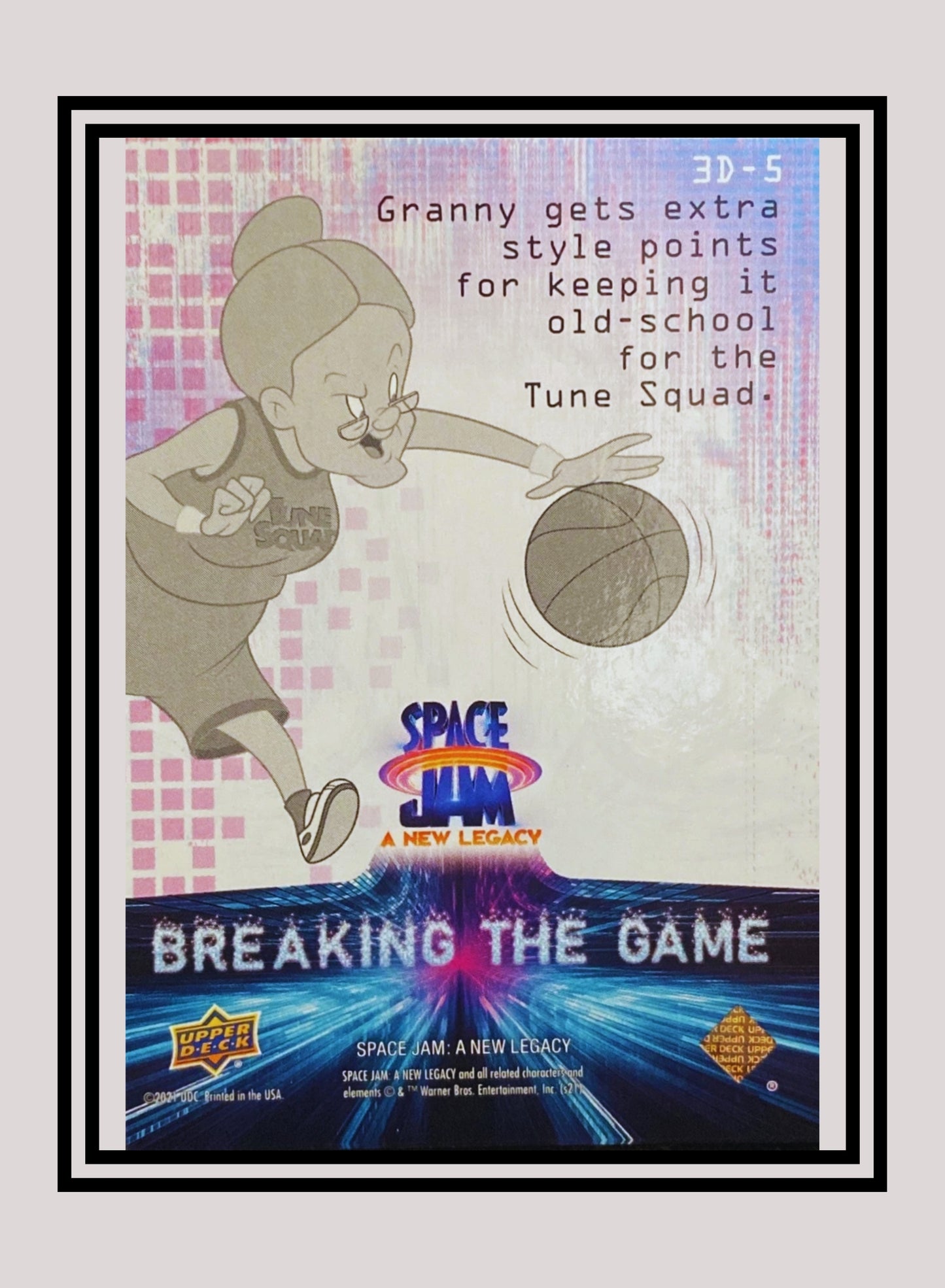 1x Granny - 3D Lenticulars (3D-5 - 2021 Upper Deck Space Jam: A New Legacy)