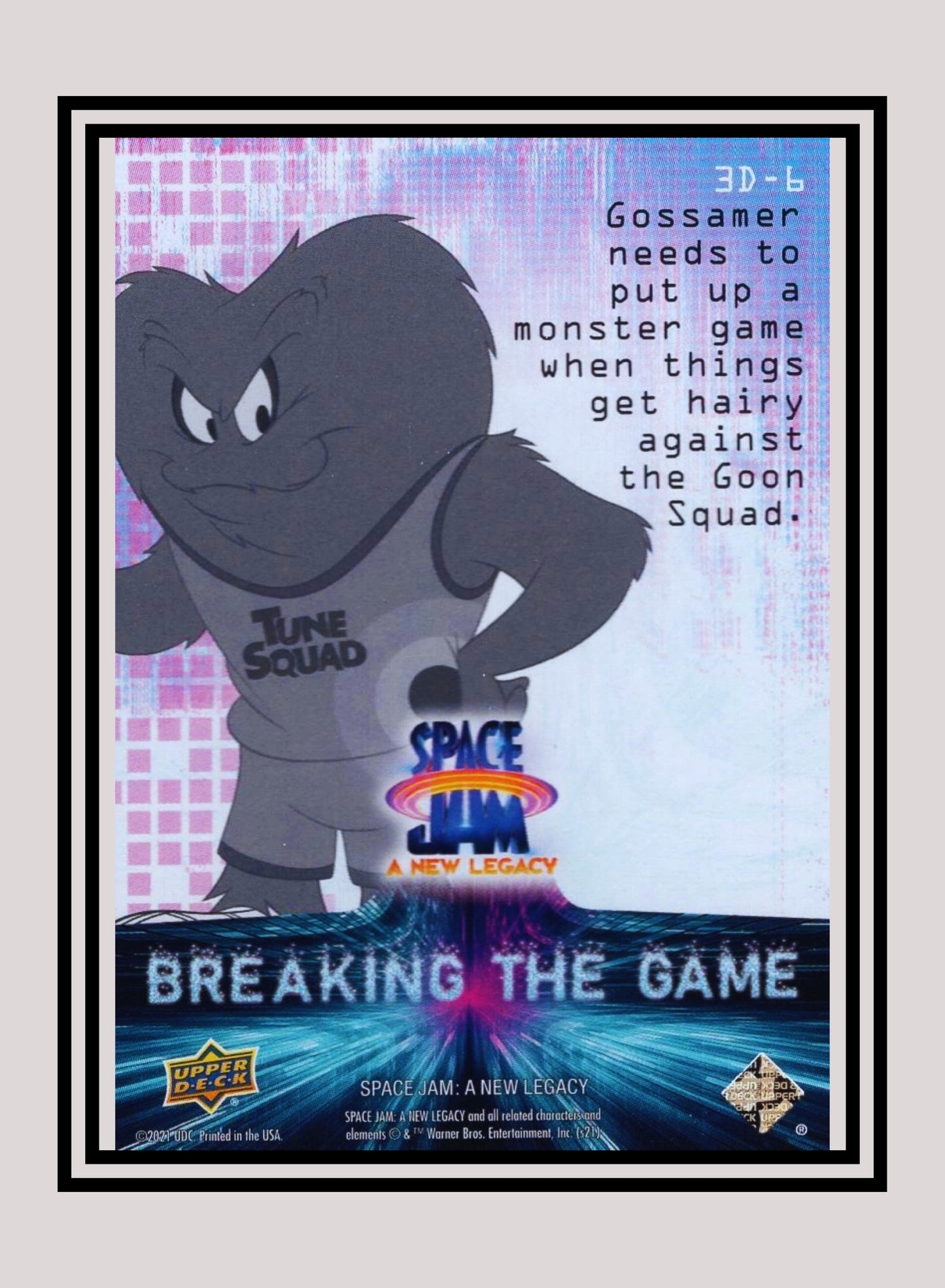 1x Gossamer - 3D Lenticulars (3D-6 - 2021 Upper Deck Space Jam: A New Legacy)