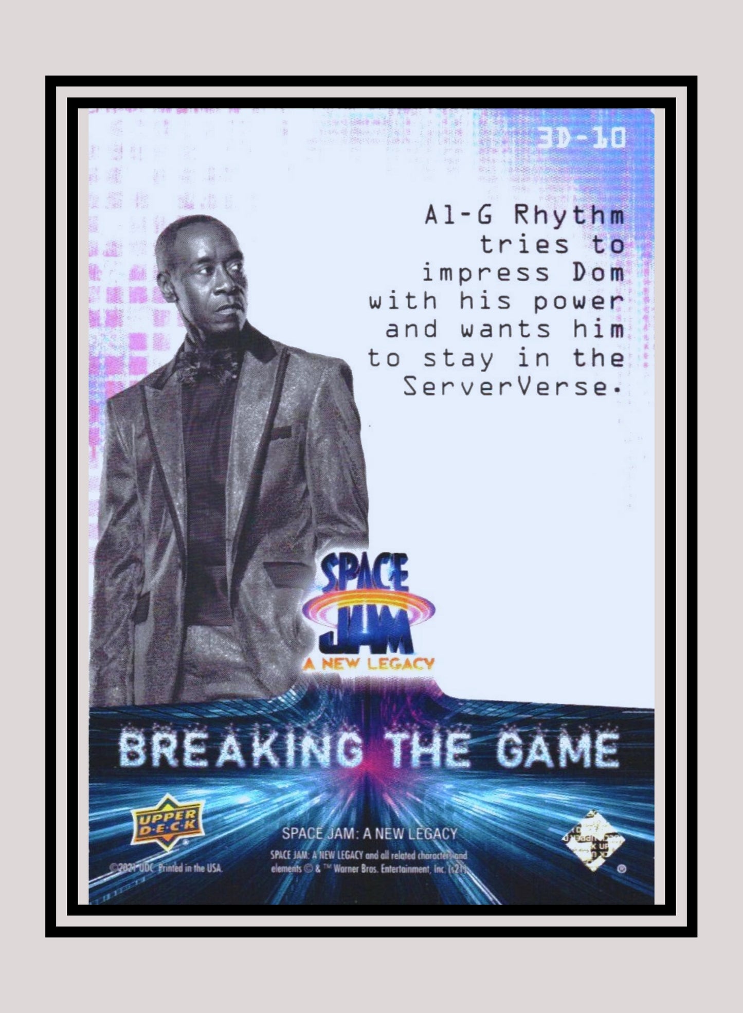 1x Al-G Rhythm - 3D Lenticulars (3D-10 - 2021 Upper Deck Space Jam: A New Legacy)