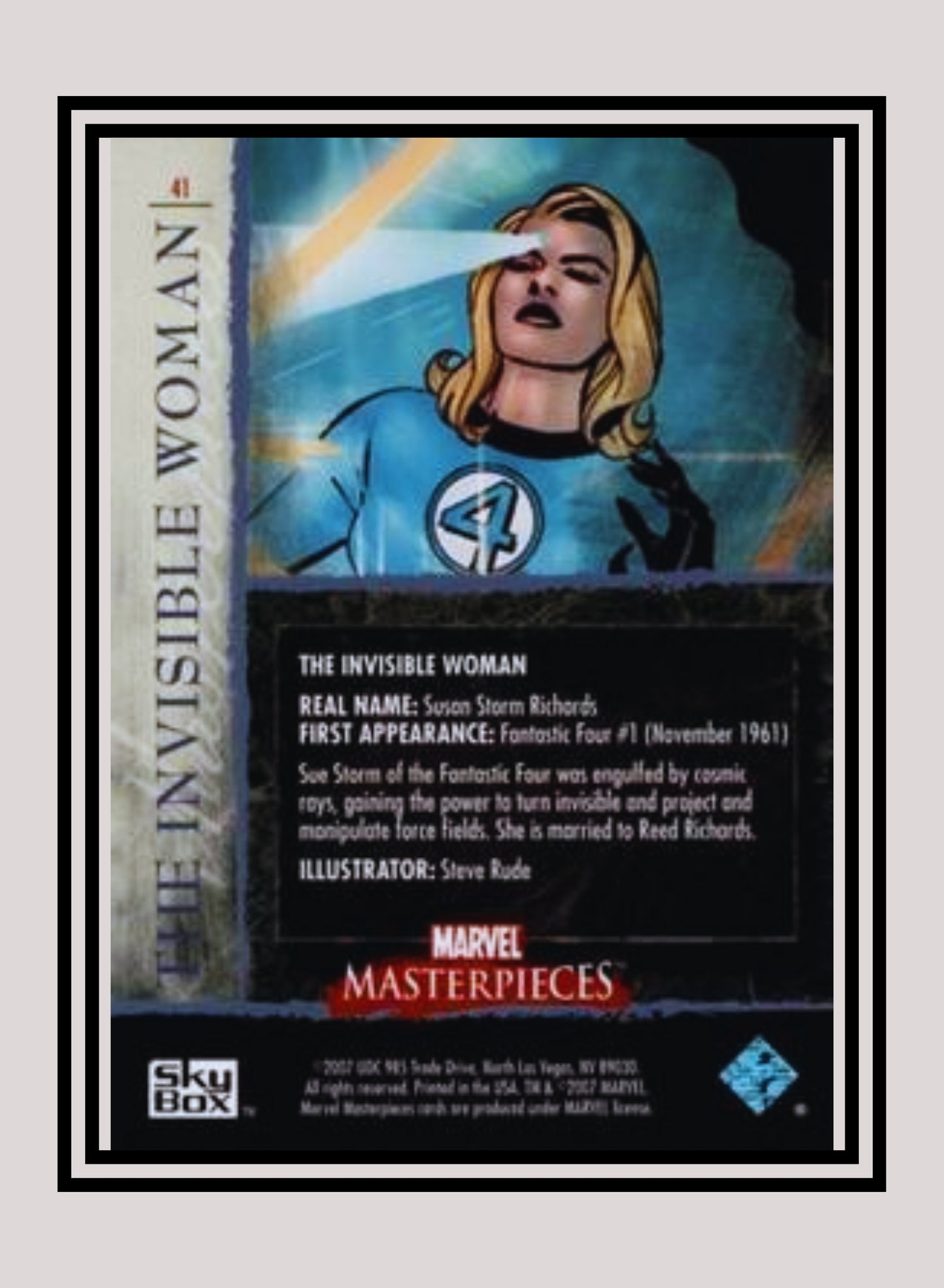 Marvel! 1x The Invisible Woman - Base (#41 - 2007 Upper Deck Marvel Masterpieces)
