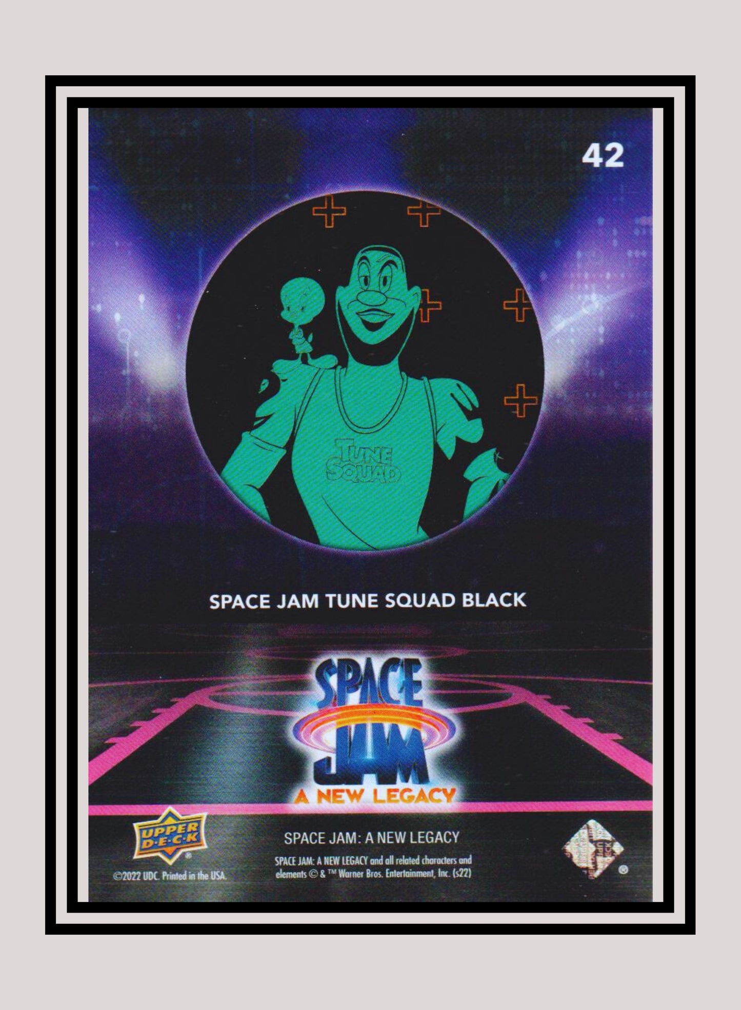 1x Space Jam Tune Squad Black - Base/Blue Parallel (#42 - 2021 Upper Deck Space Jam: A New Legacy)