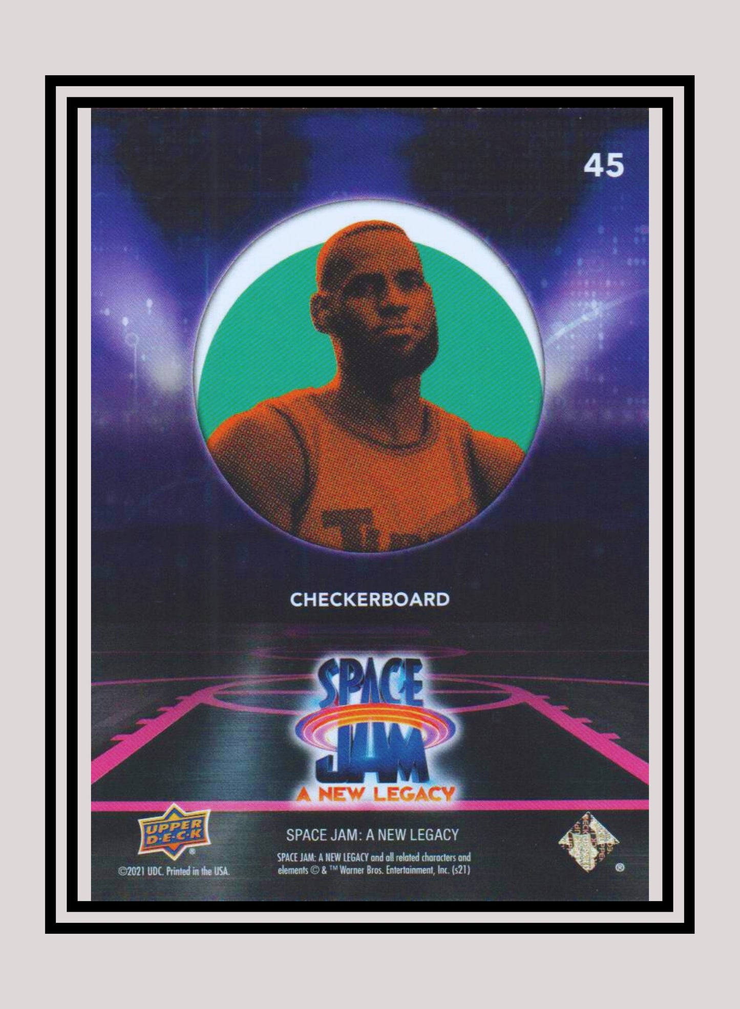 1x Checkerboard - Base/Blue Parallel (#45 - 2021 Upper Deck Space Jam: A New Legacy)