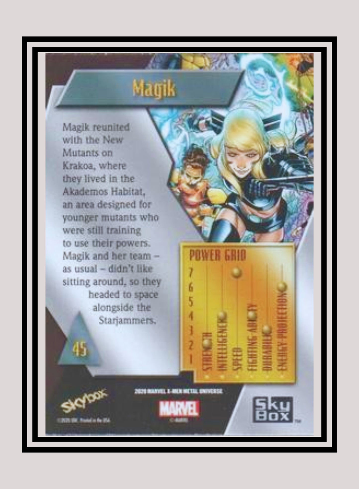 Marvel! 1x Magik - Base Low Series (#045 - 2021 Upper Deck X-Men Metal Universe)