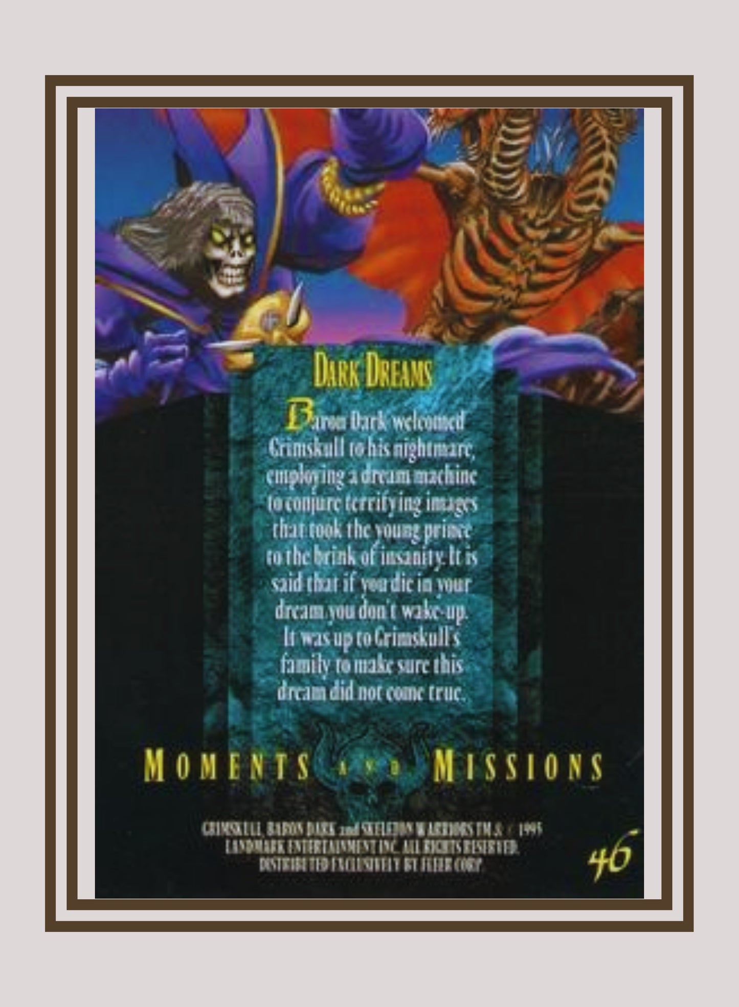 1x Dark Dreams - Base (#046 - 1995 Fleer Ultra Skeleton Warriors)