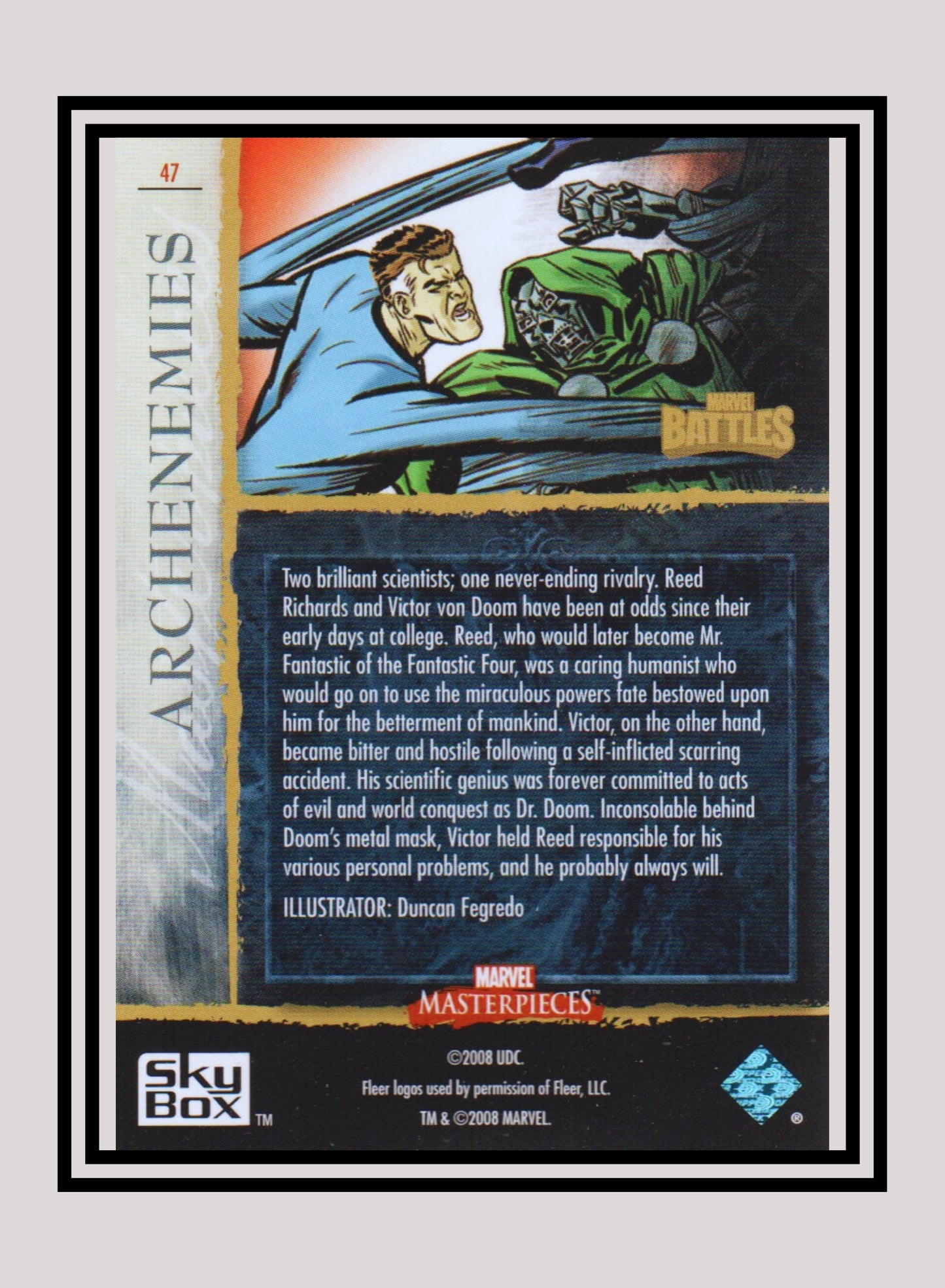 Marvel! 1x Archenemies - Base (#47 - 2008 Upper Deck Marvel Masterpieces Series 3)