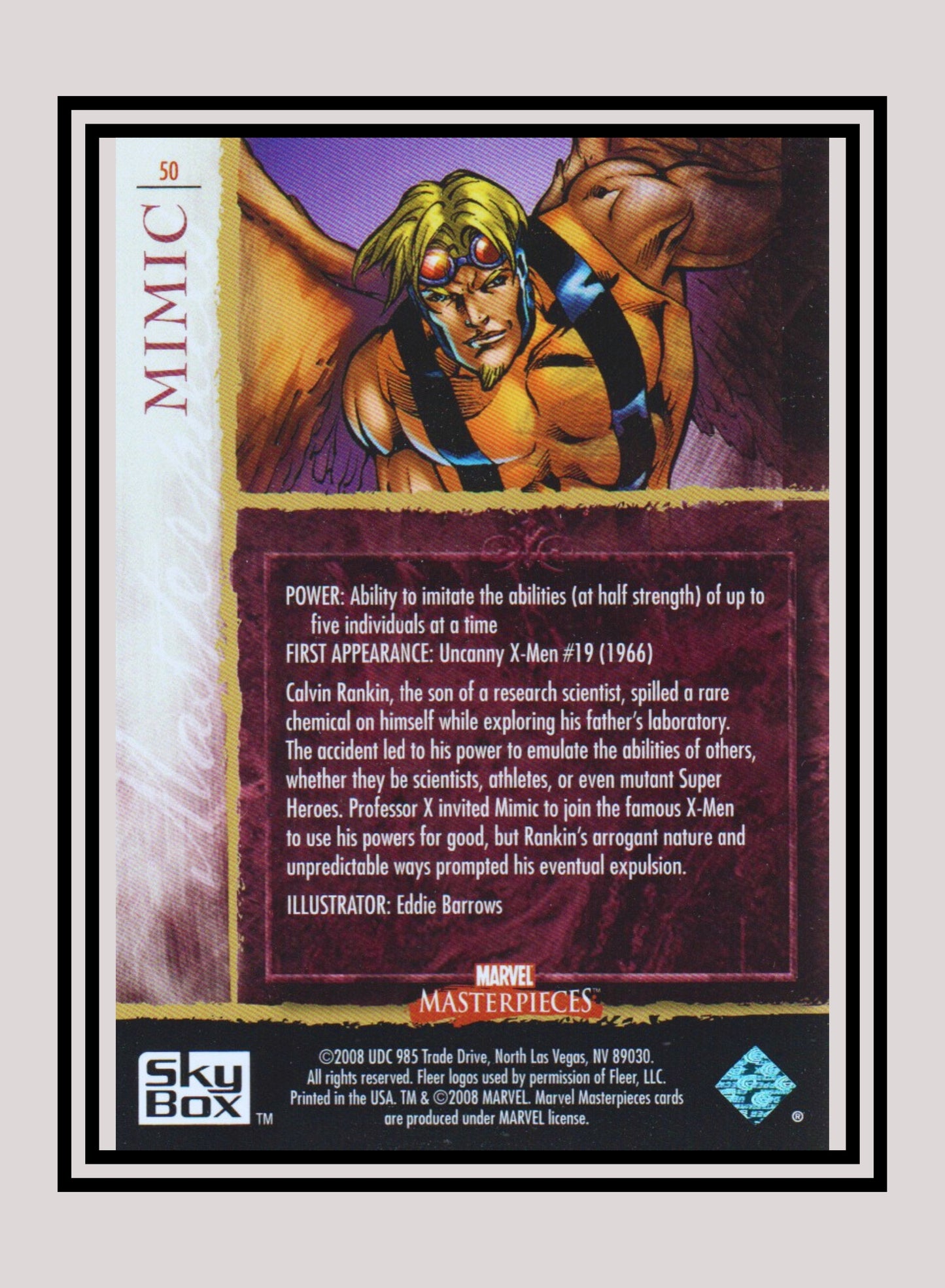 Marvel! 1x Mimic - Base (#50 - 2008 Upper Deck Marvel Masterpieces Series 2)