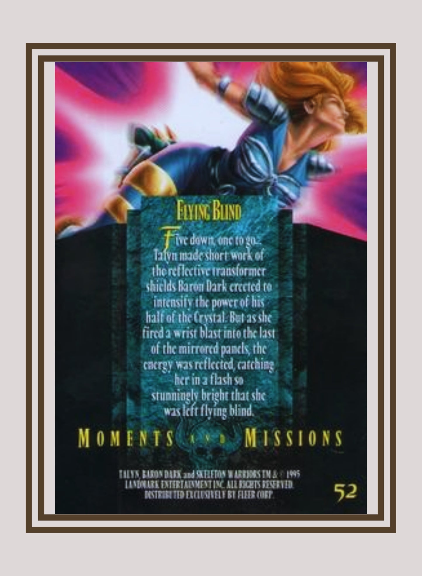 1x Flying Blind - Base (#052 - 1995 Fleer Ultra Skeleton Warriors)