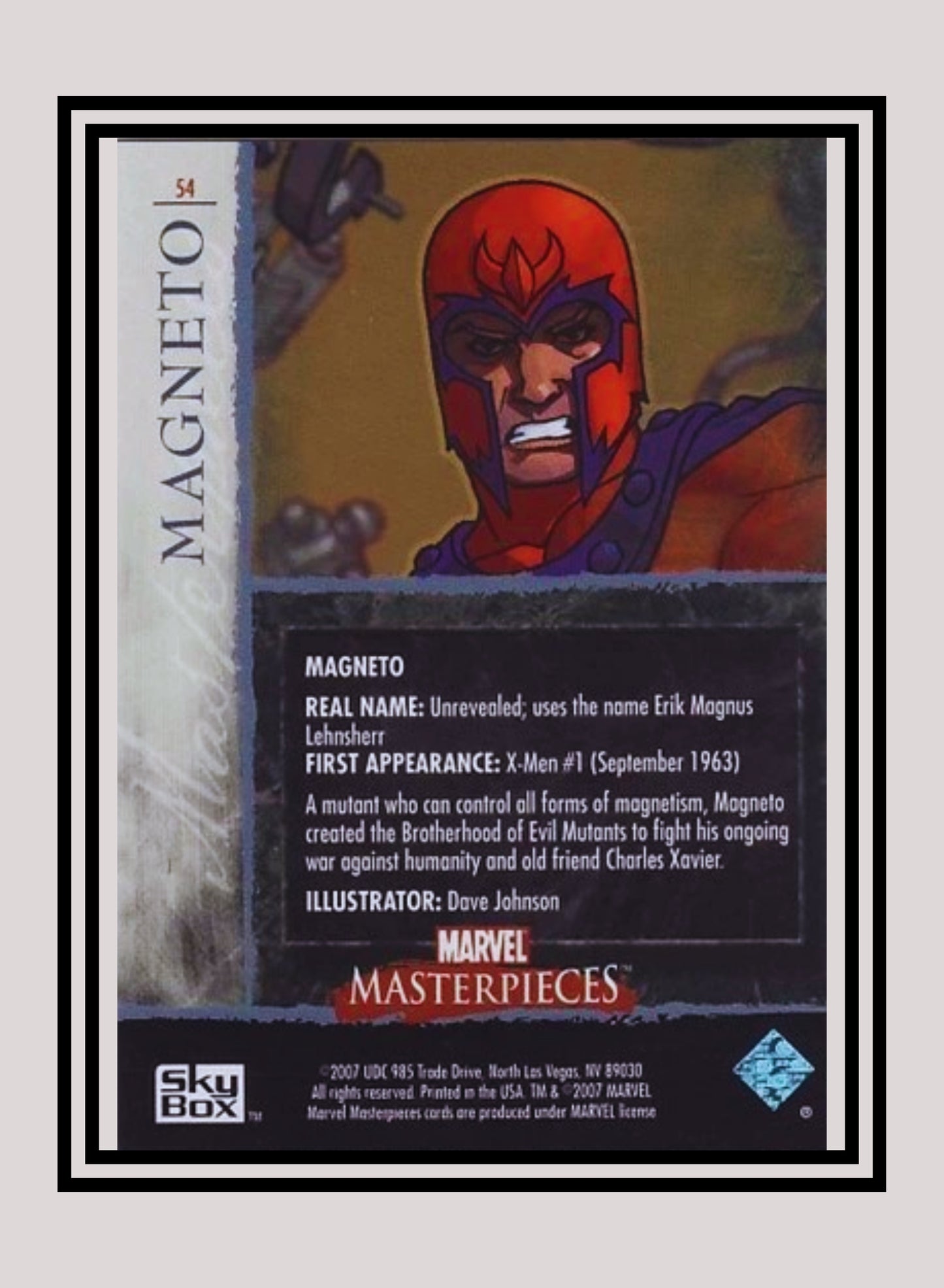 Marvel! 1x Magneto - Base (#54 - 2007 Upper Deck Marvel Masterpieces)