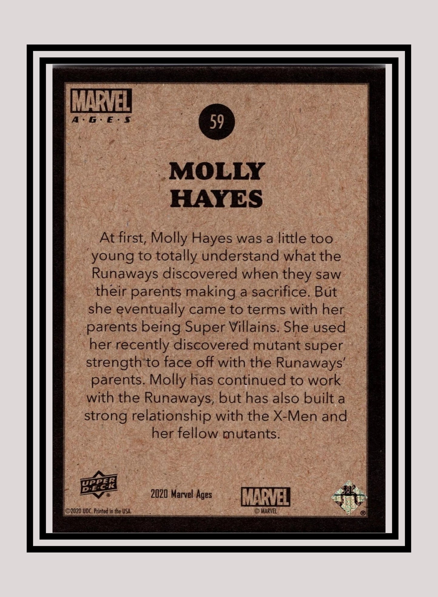 Marvel! 1x Molly Hayes - Base (#059 - 2020 Upper Deck Marvel Ages)