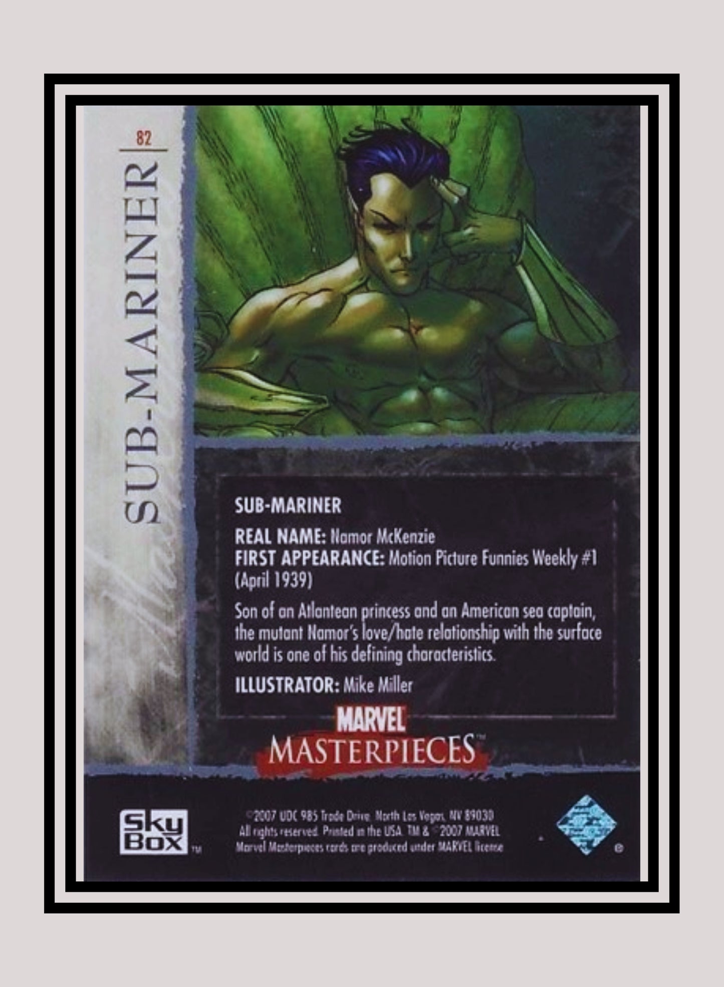 Marvel! 1x Sub-Mariner - Base (#82 - 2007 Upper Deck Marvel Masterpieces)