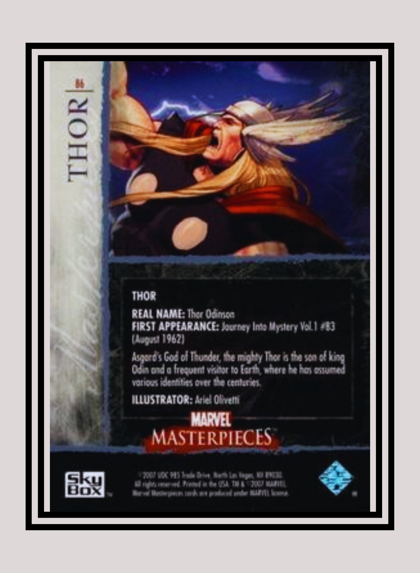 Marvel! 1x Thor - Base (#86 - 2007 Upper Deck Marvel Masterpieces)